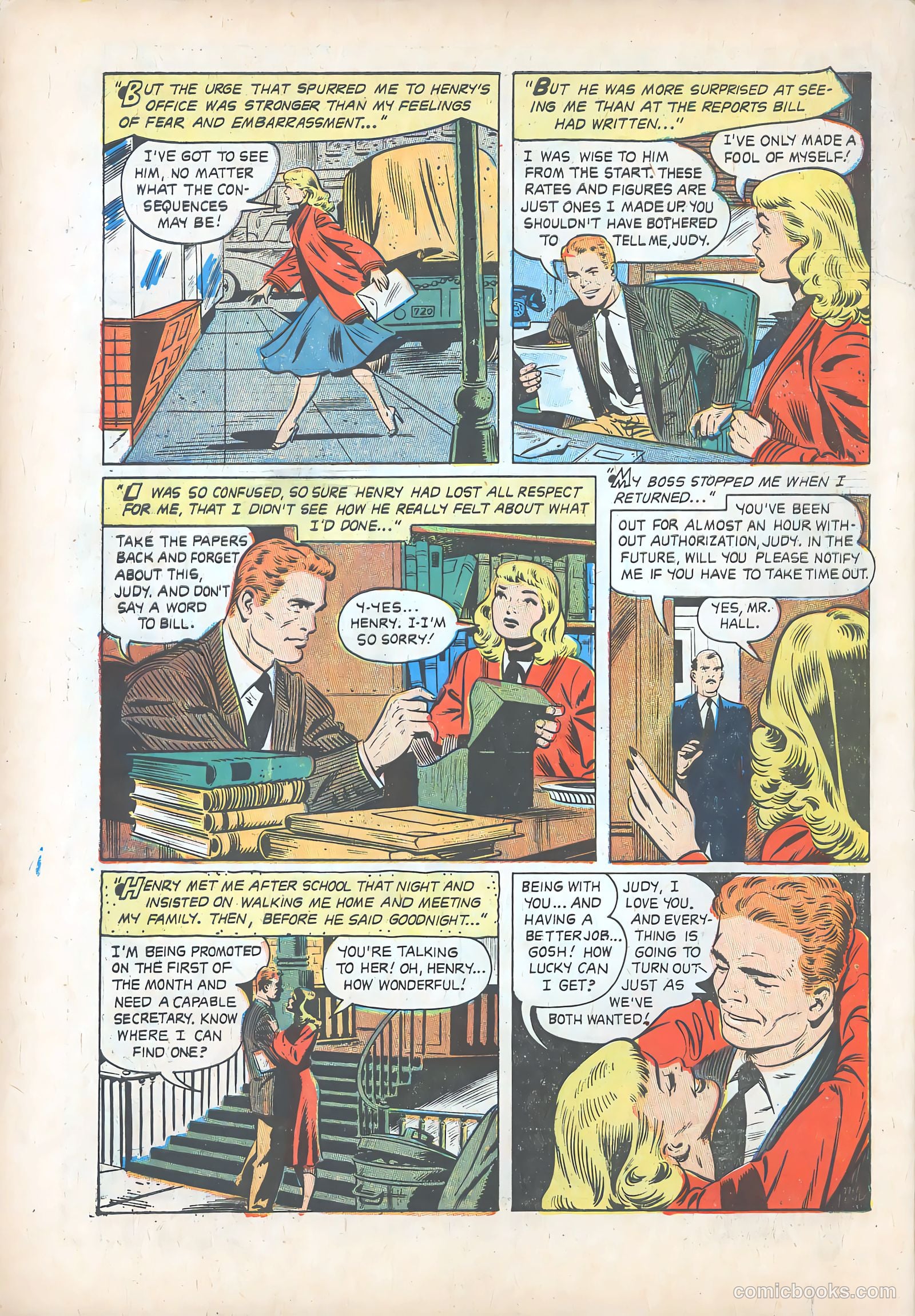 Teen-Age Romances #37 (1954) — page 34 of 36