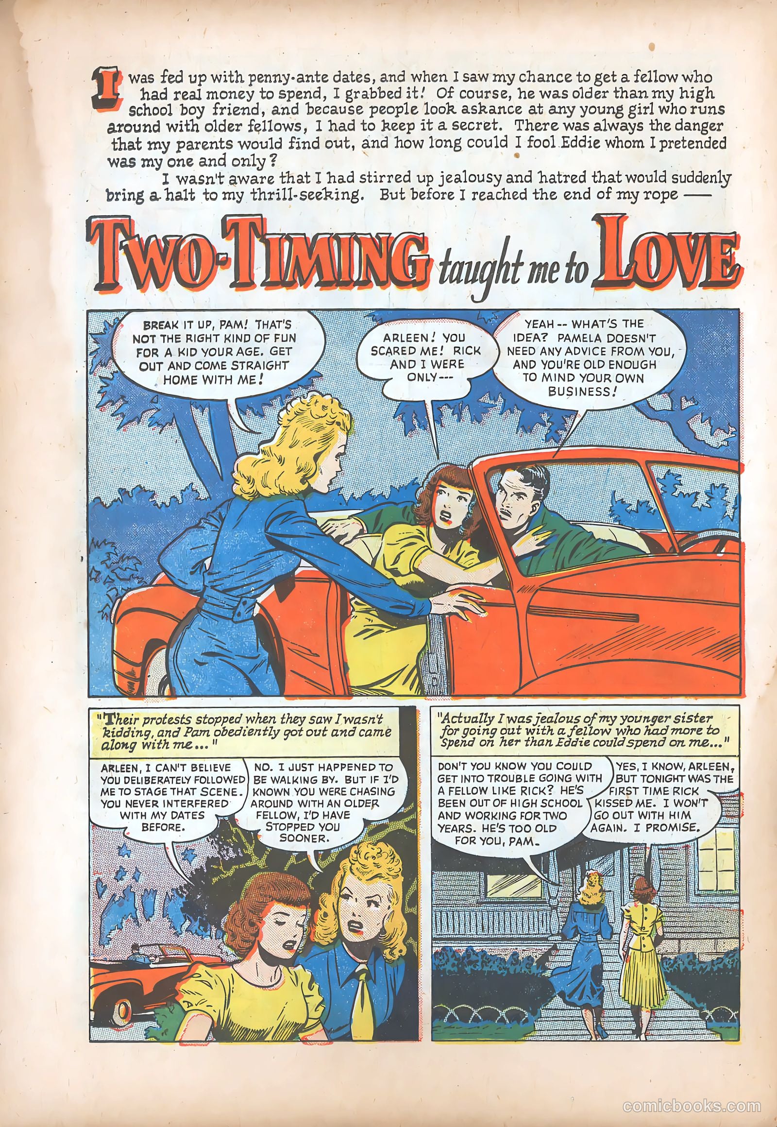 Teen-Age Romances #38 (1954) — page 27 of 37