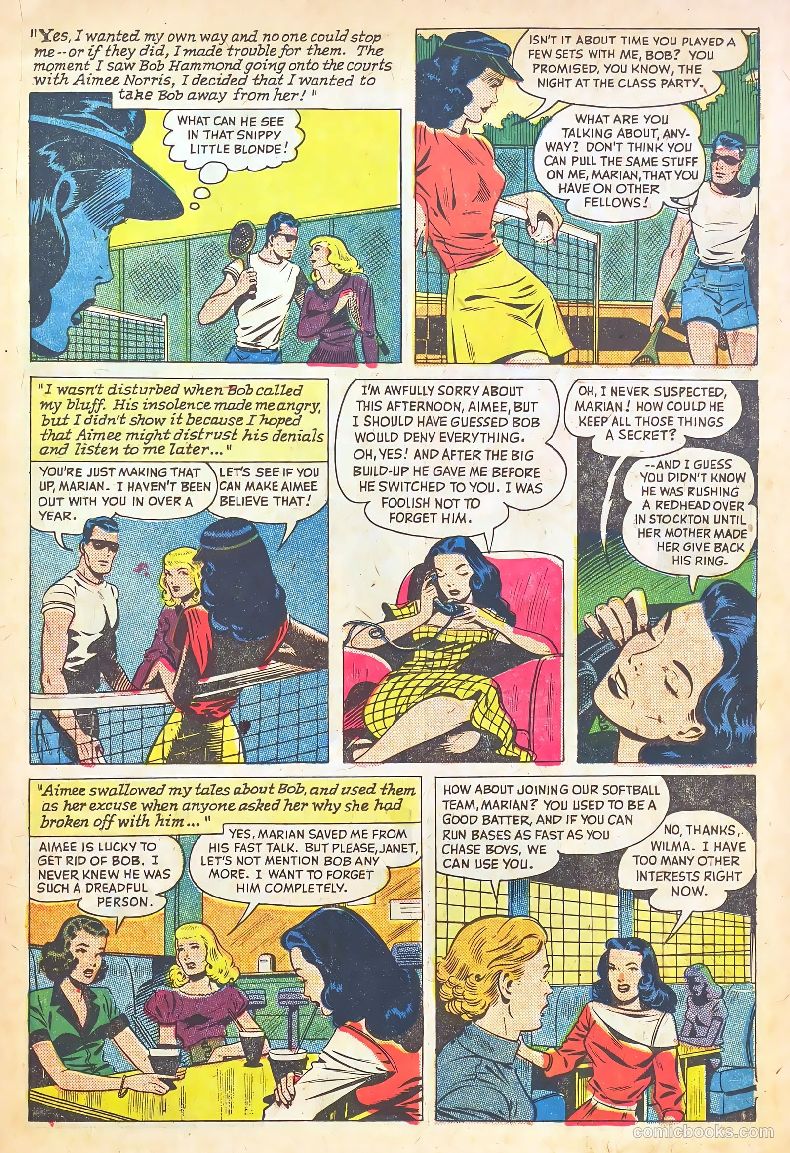 Teen-Age Romances #39 (1954) — page 21 of 36