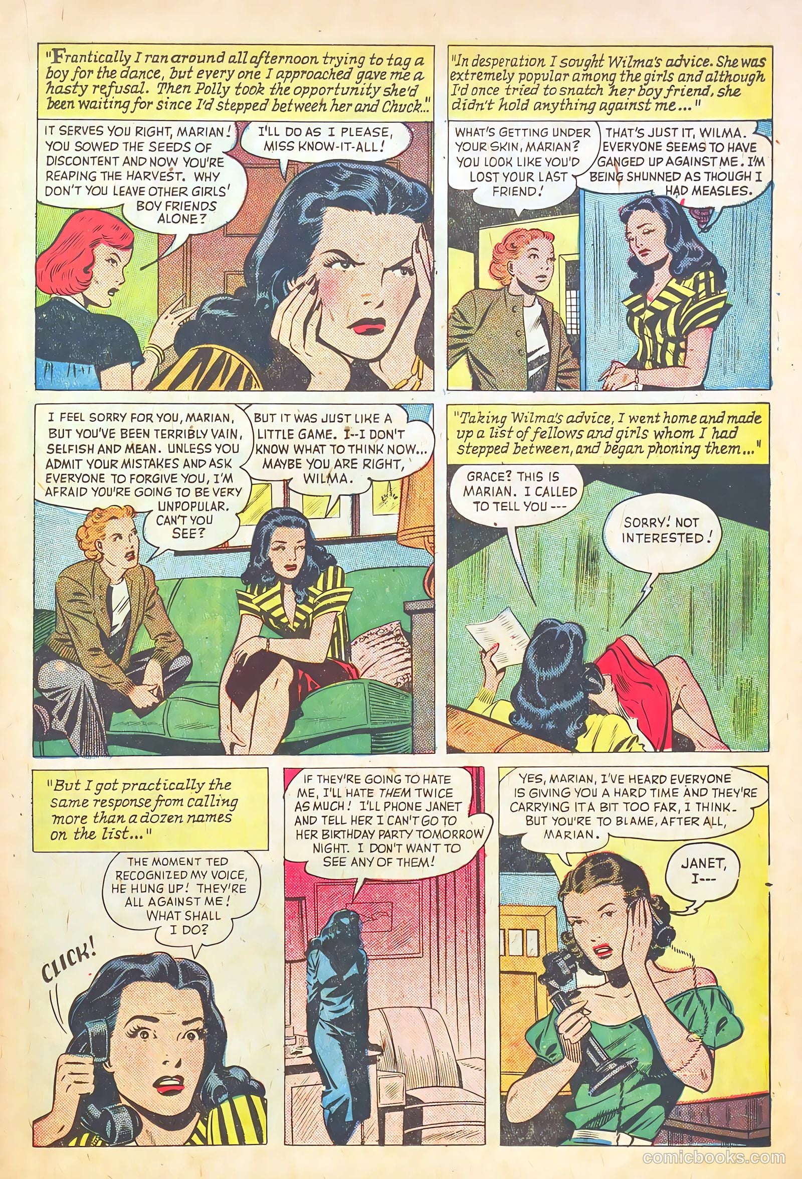 Teen-Age Romances #39 (1954) — page 23 of 36