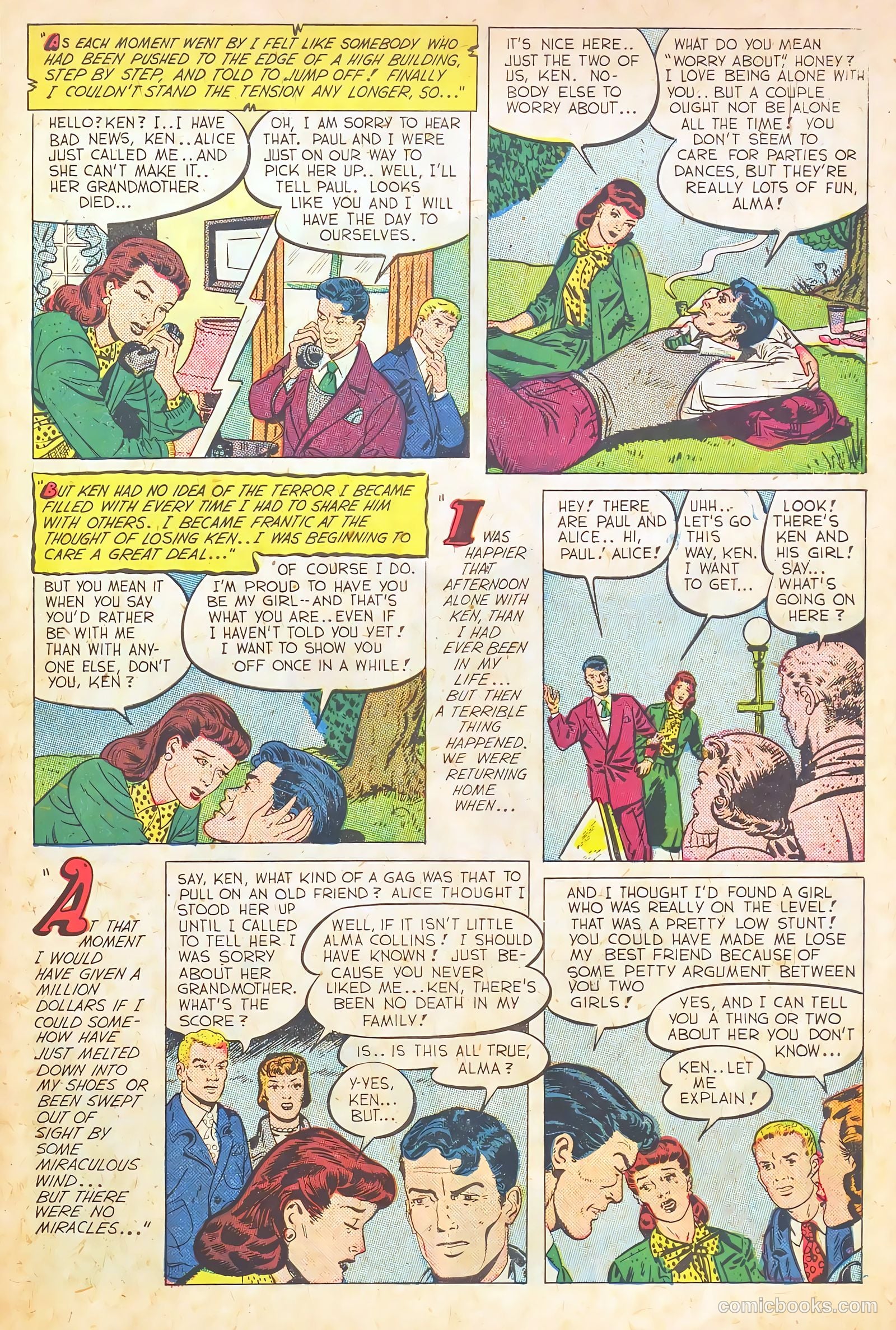 Teen-Age Romances #39 (1954) — page 33 of 36