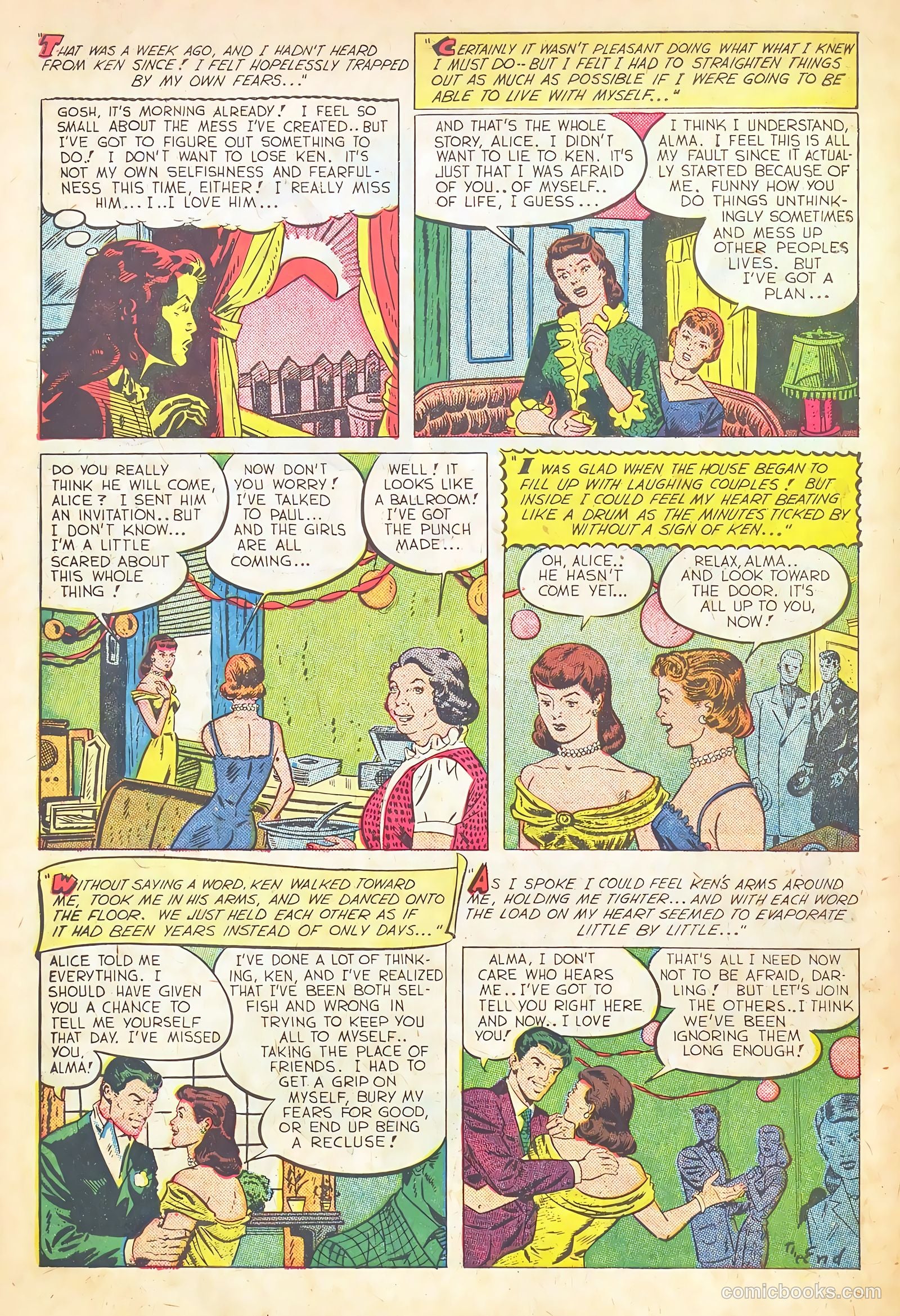 Teen-Age Romances #39 (1954) — page 34 of 36