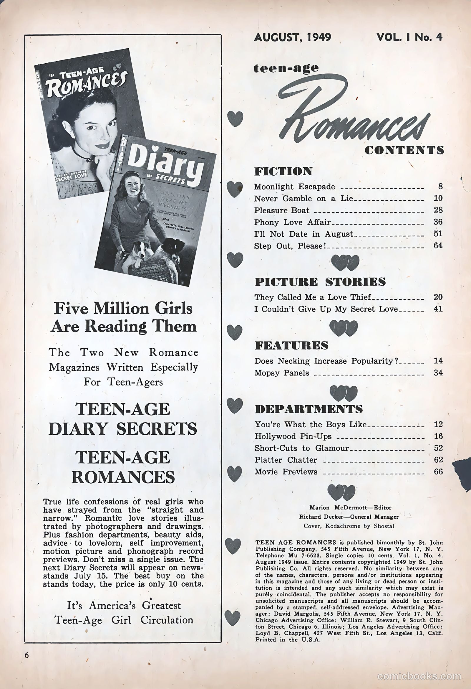 Teen-Age Romances #4 (1949) — page 6 of 68