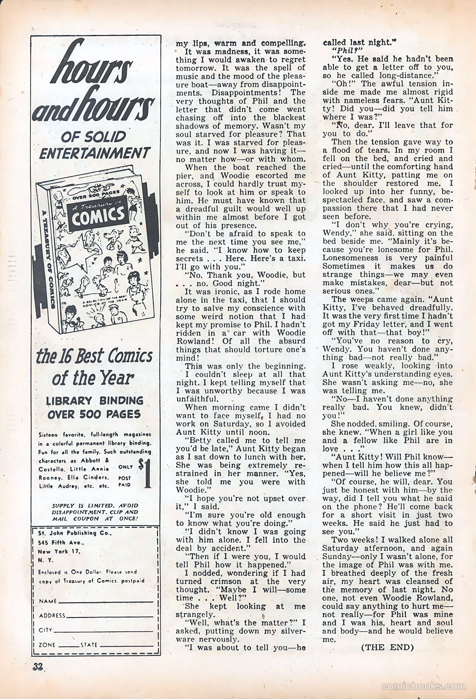 Teen-Age Romances #4 (1949) — page 32 of 68