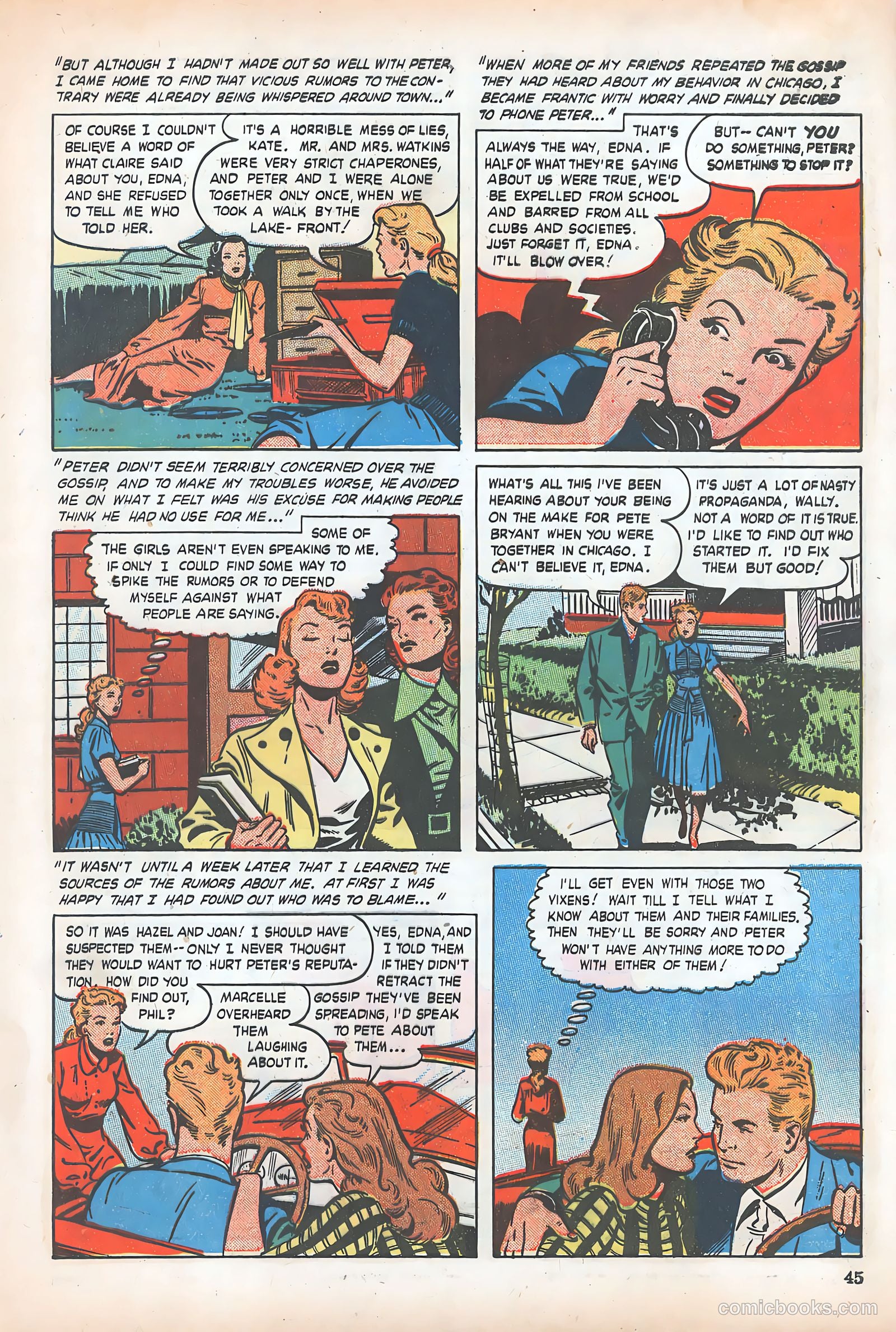 Teen-Age Romances #4 (1949) — page 45 of 68