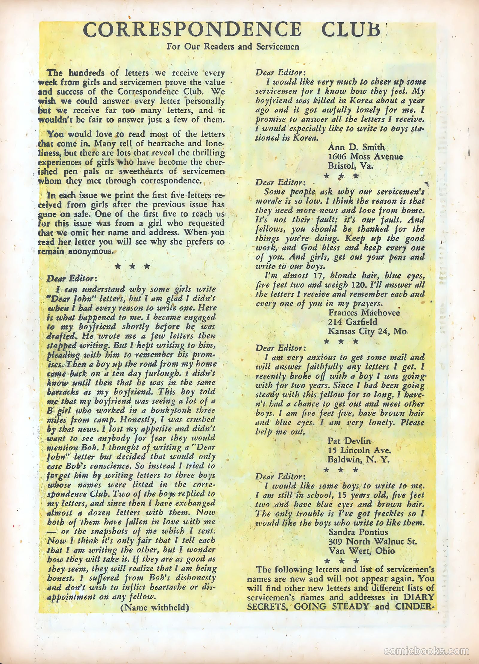 Teen-Age Romances #42 (1955) — page 18 of 36