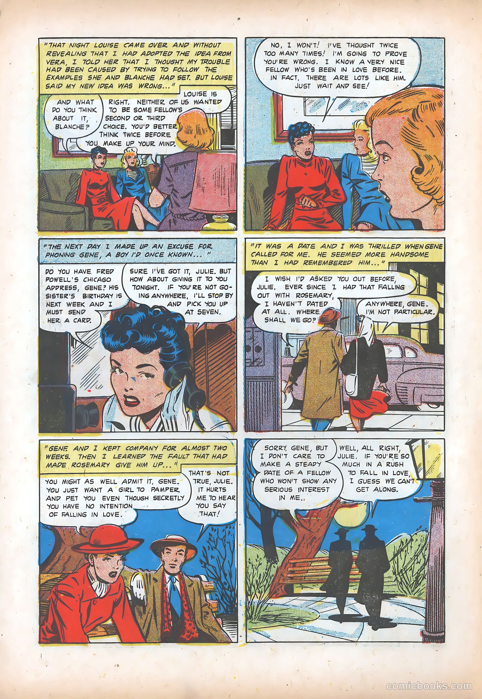 Teen-Age Romances #43 (1955) — page 6 of 36