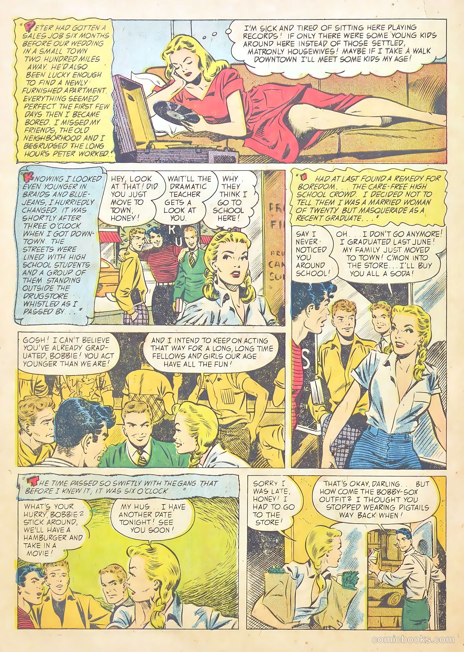 Teen-Age Romances #44 (1955) — page 4 of 36