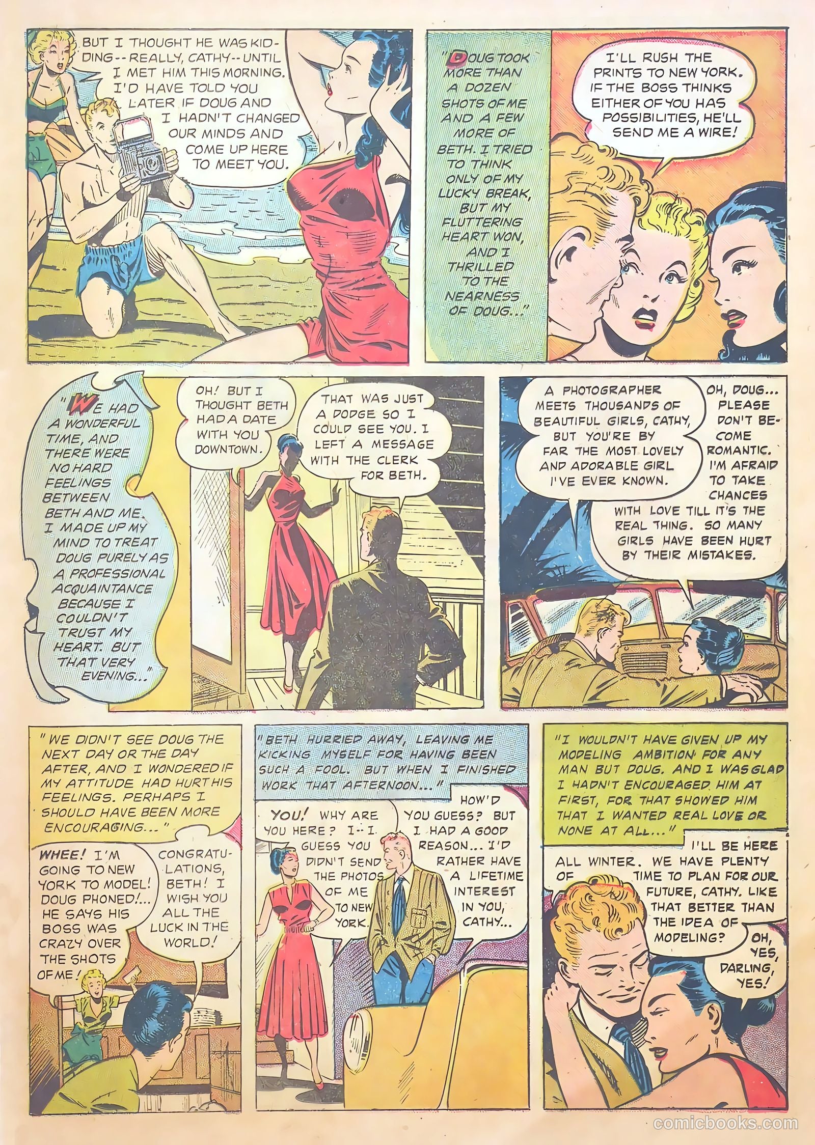 Teen-Age Romances #44 (1955) — page 19 of 36