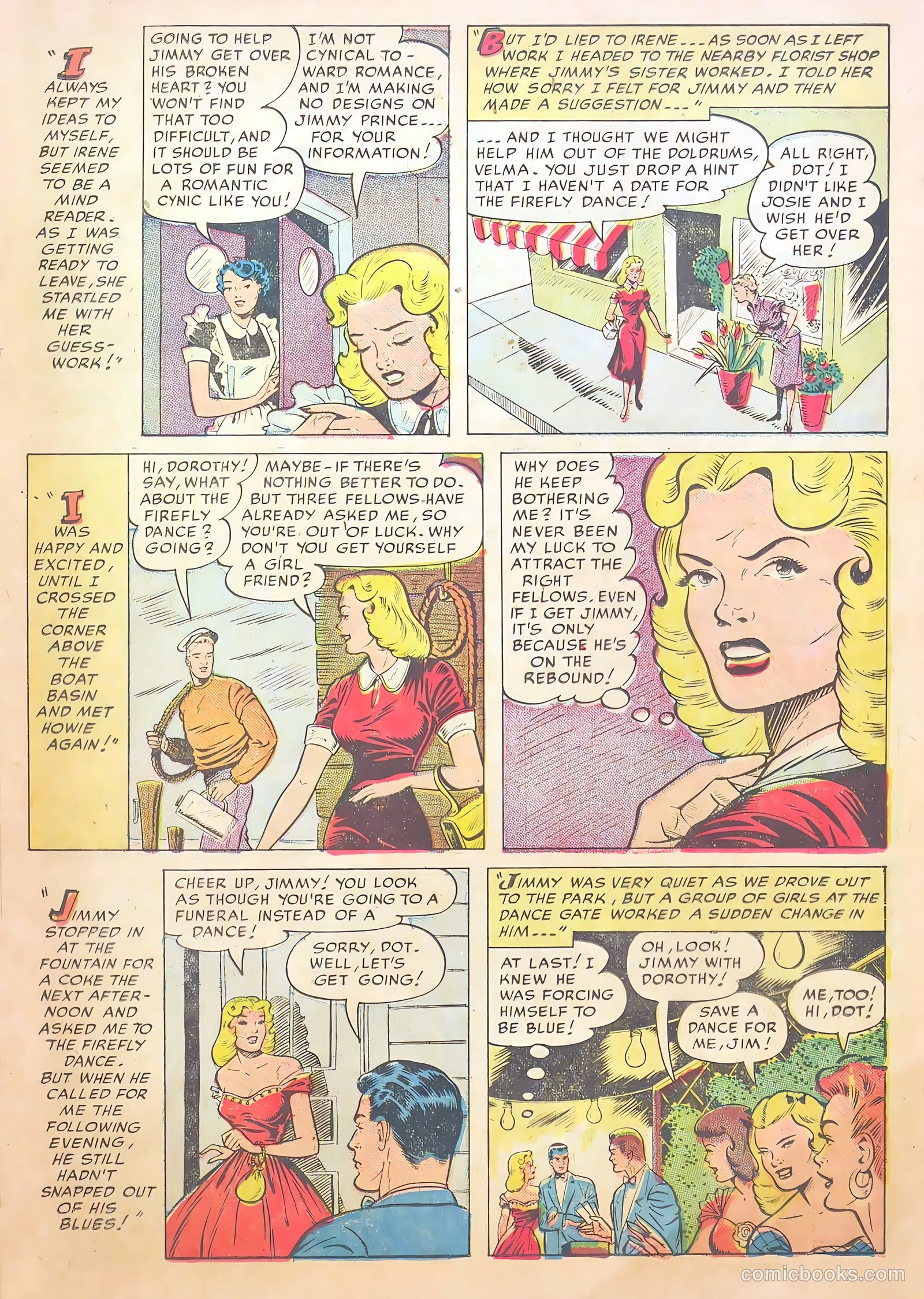 Teen-Age Romances #44 (1955) — page 21 of 36