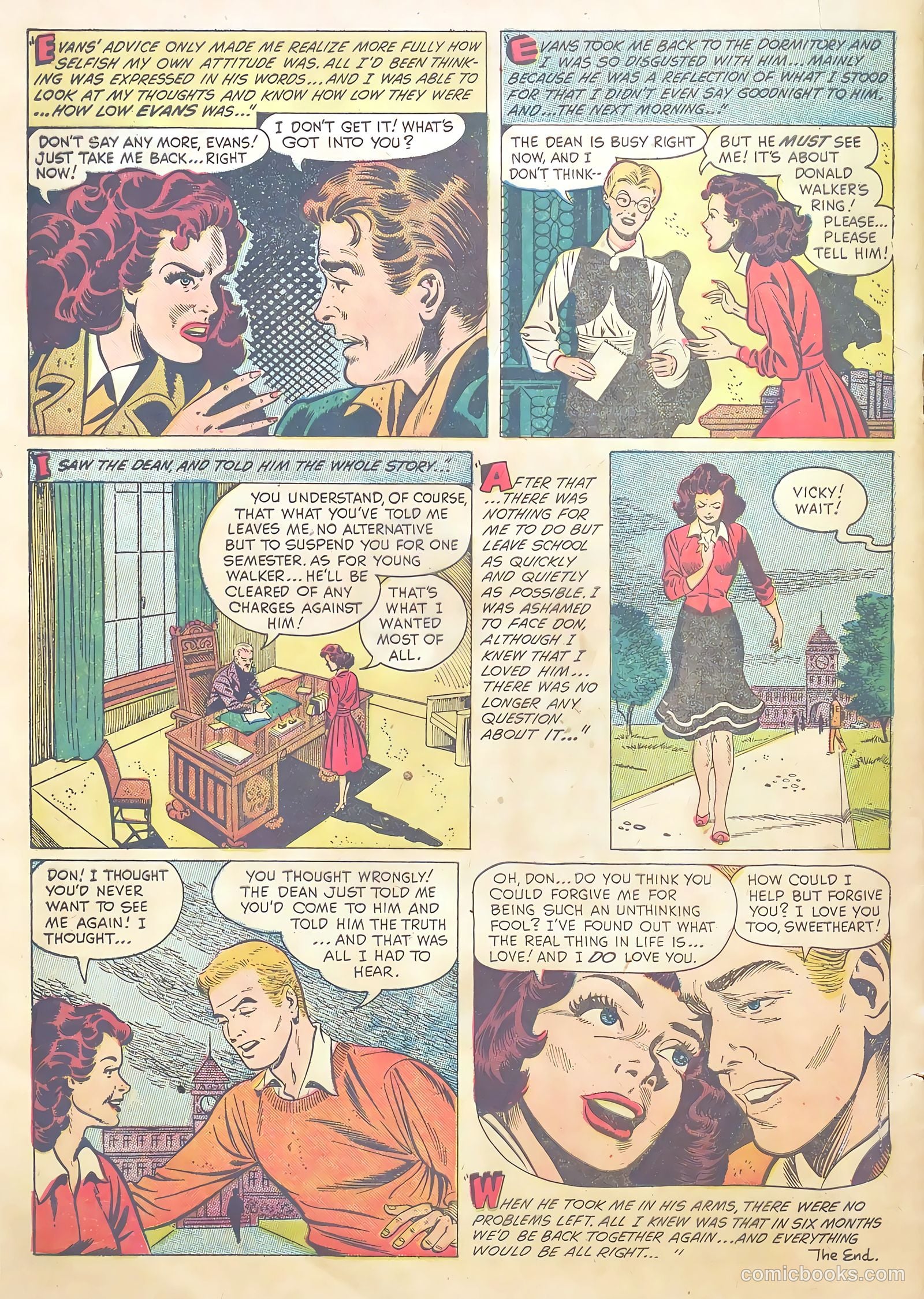 Teen-Age Romances #44 (1955) — page 34 of 36