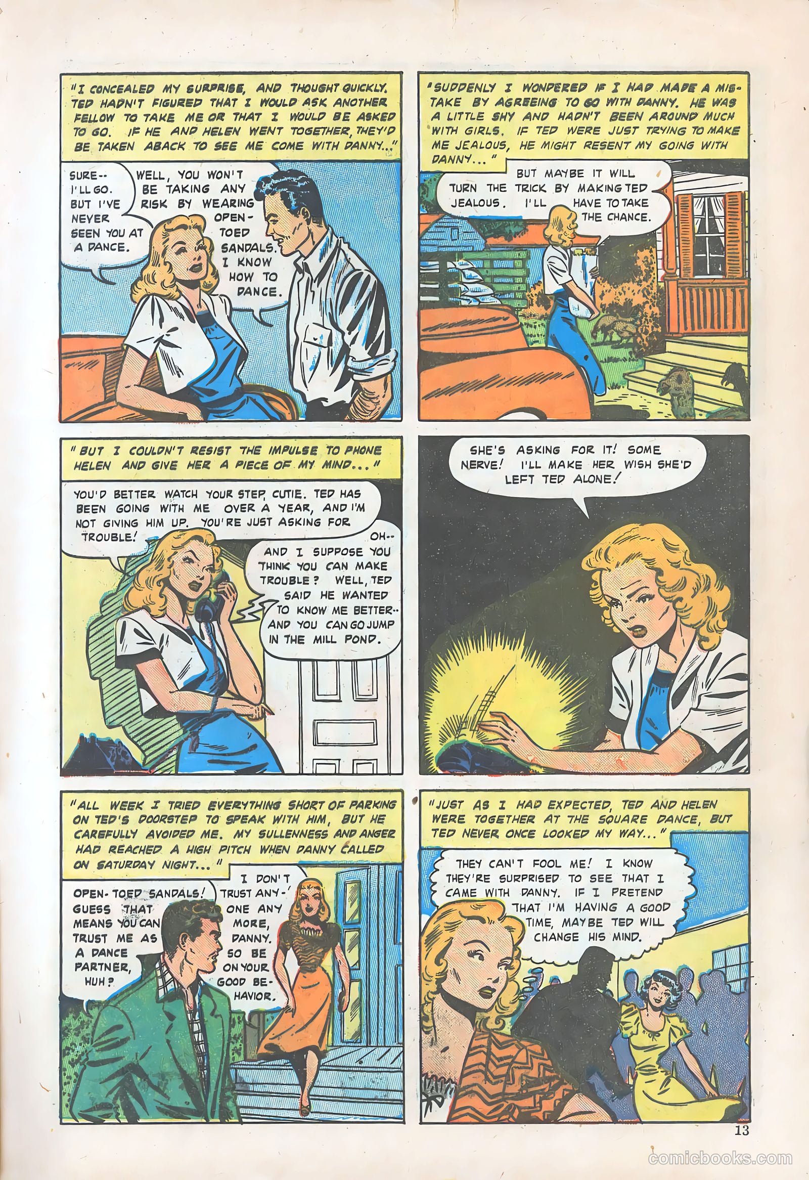 Teen-Age Romances #6 (1949) — page 13 of 52