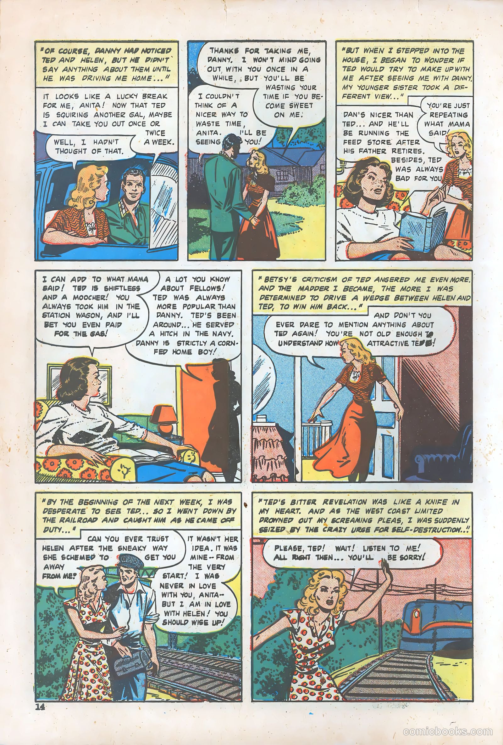 Teen-Age Romances #6 (1949) — page 14 of 52