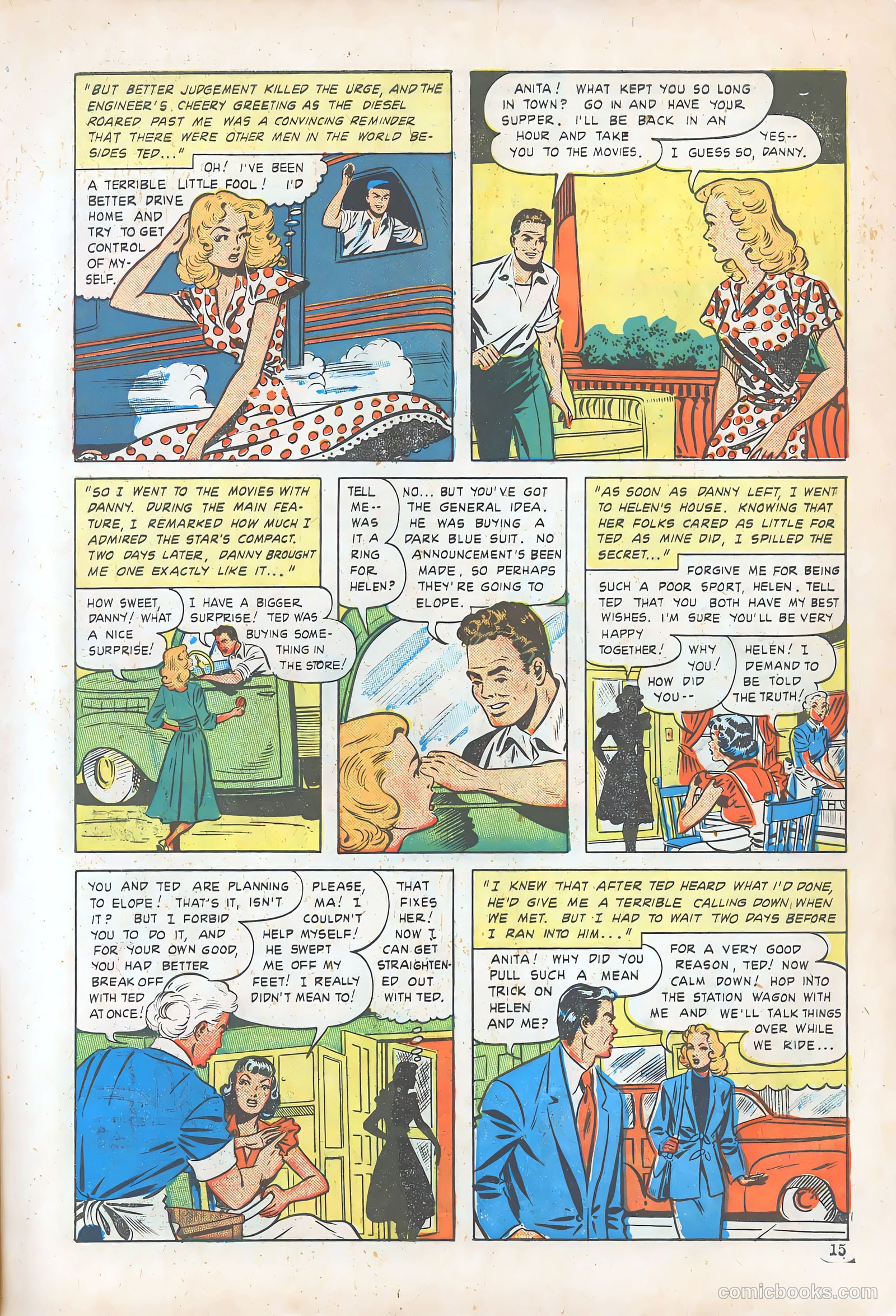 Teen-Age Romances #6 (1949) — page 15 of 52