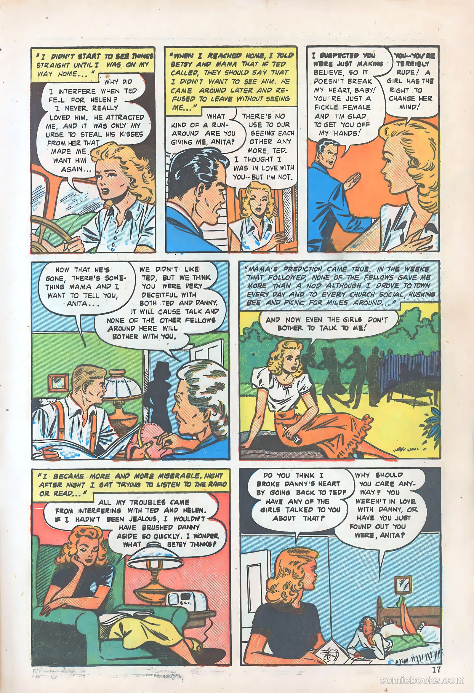 Teen-Age Romances #6 (1949) — page 17 of 52