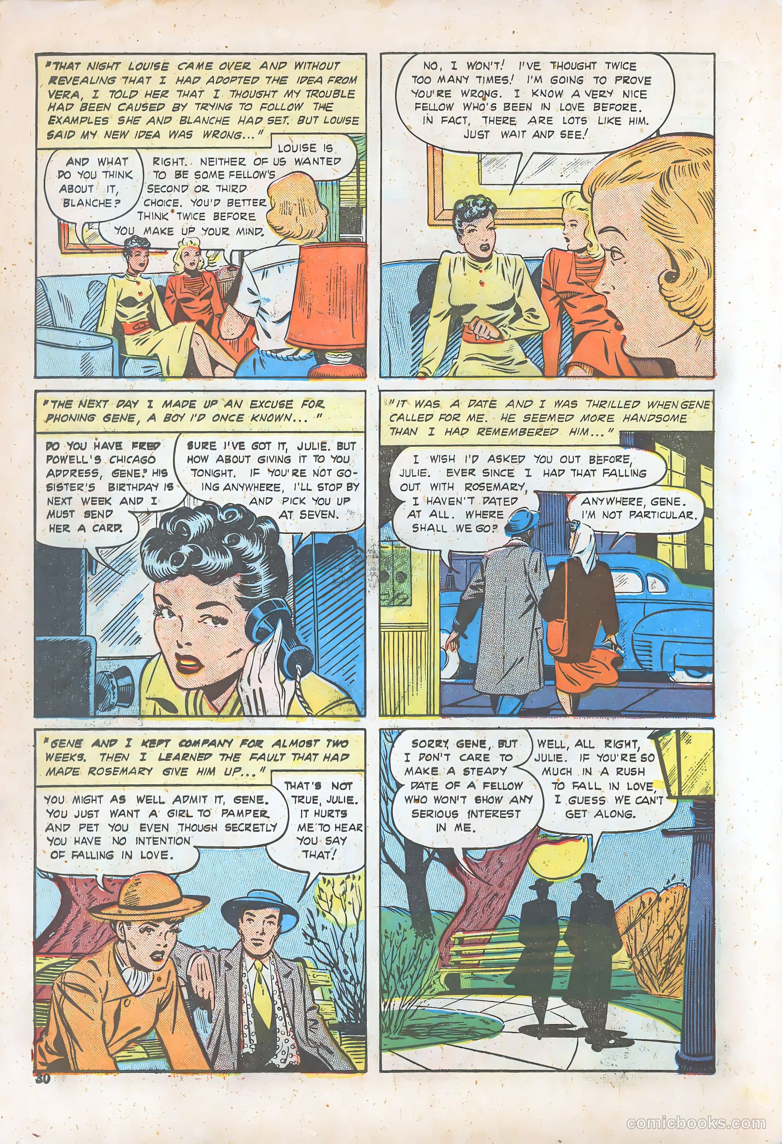 Teen-Age Romances #6 (1949) — page 30 of 52