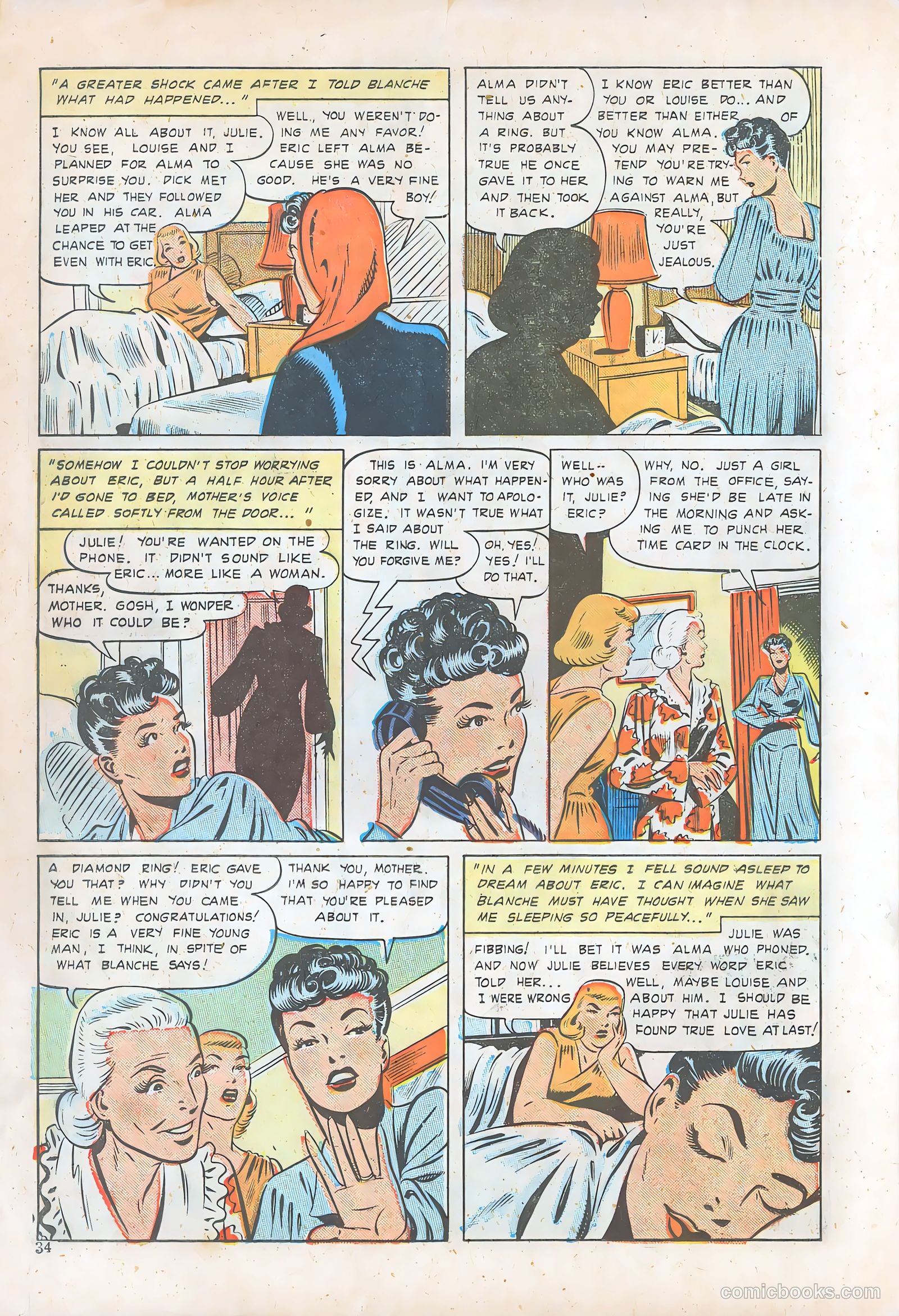 Teen-Age Romances #6 (1949) — page 34 of 52
