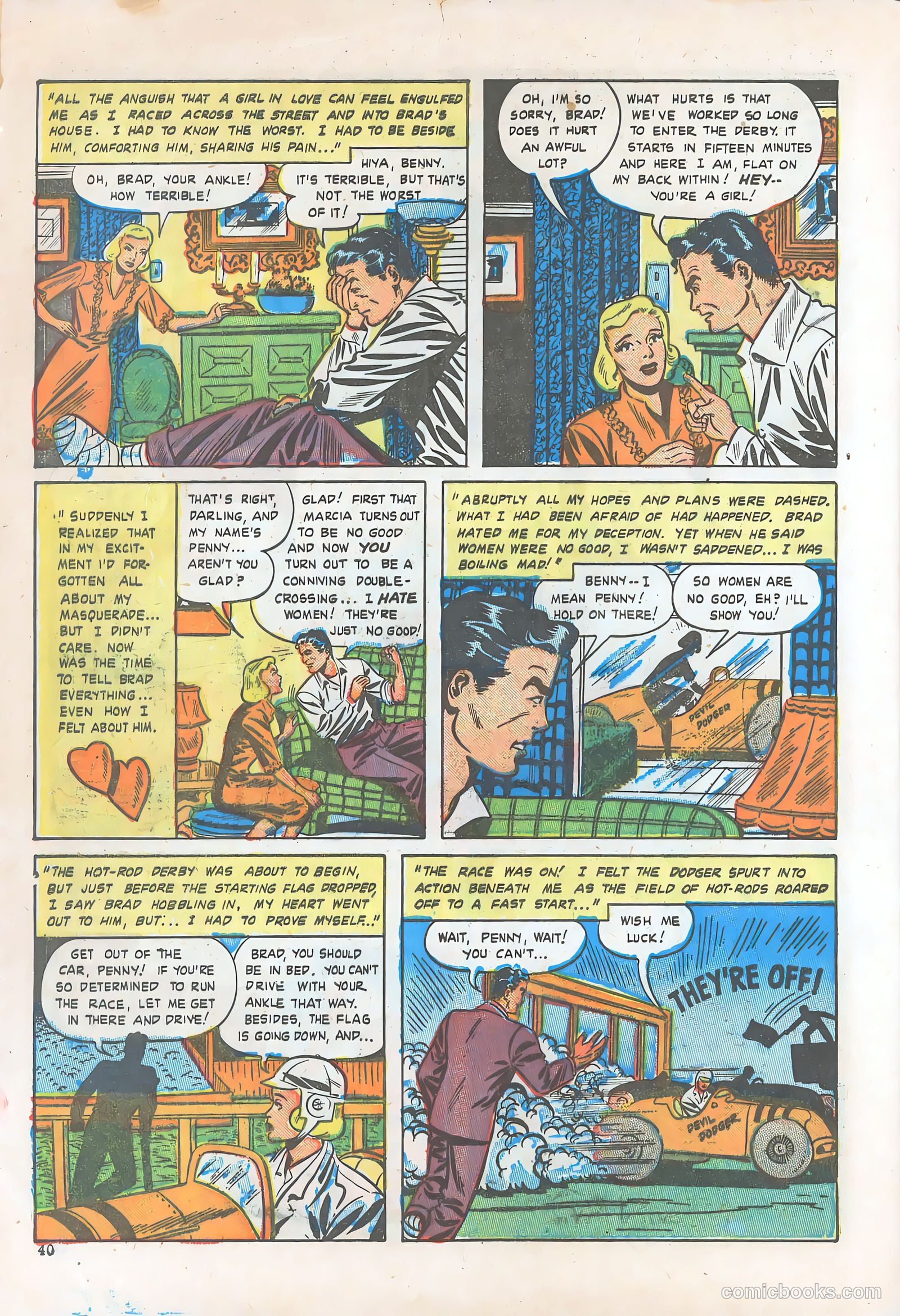 Teen-Age Romances #6 (1949) — page 40 of 52