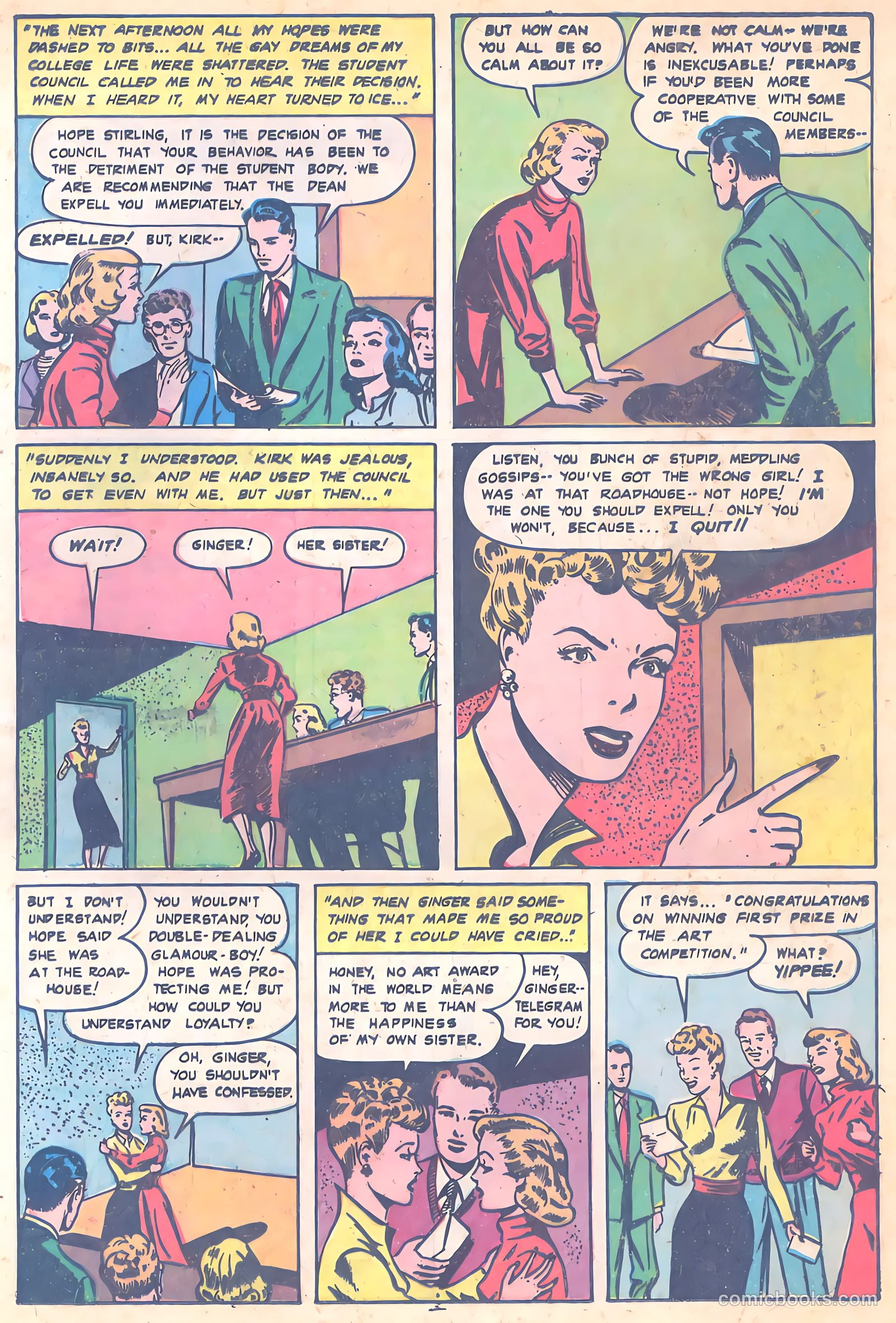 Teen-Age Romances #7 (1949) — page 17 of 36