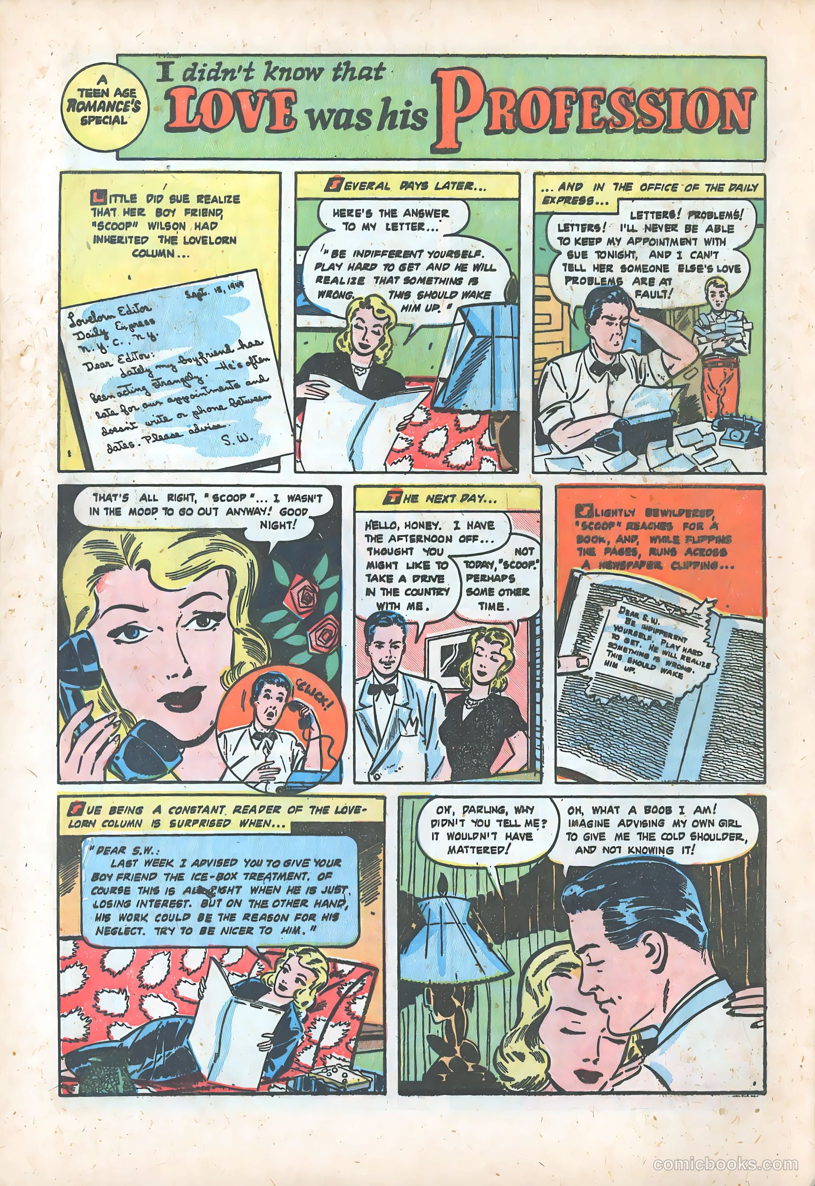Teen-Age Romances #8 (1950) — page 16 of 36