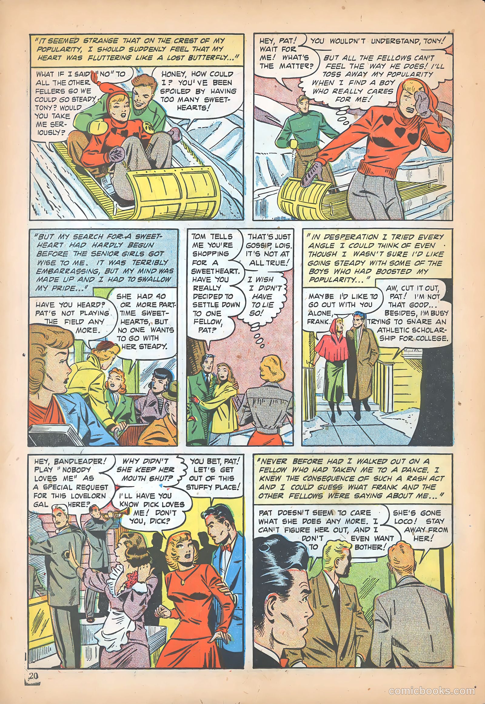 Teen-Age Romances #9 (1950) — page 22 of 36
