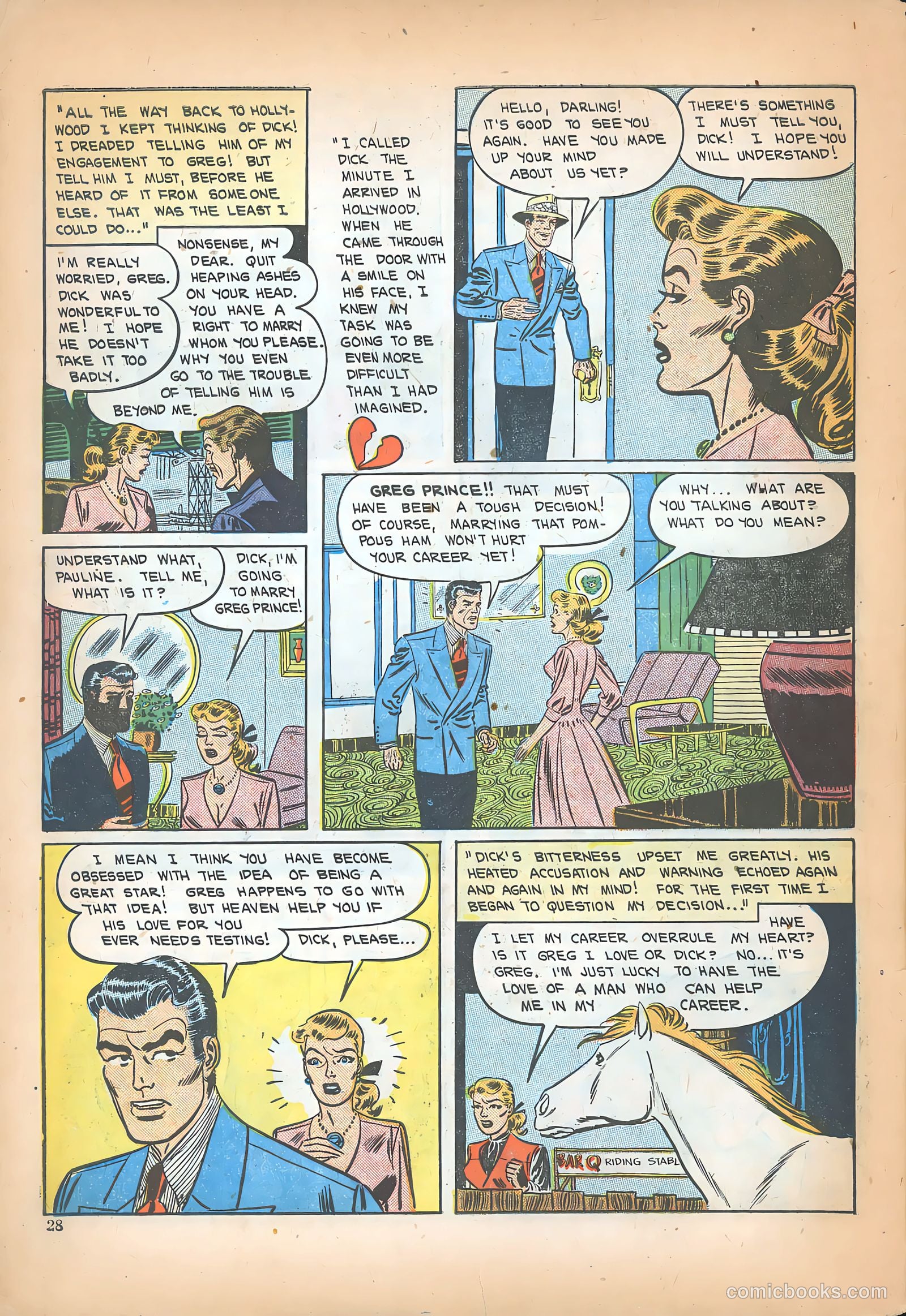 Teen-Age Romances #9 (1950) — page 30 of 36