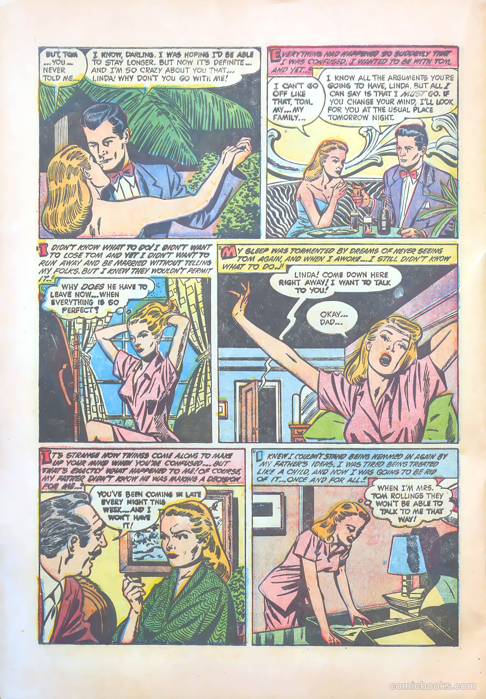 Teen-Age Temptations #1 (1952) — page 24 of 36