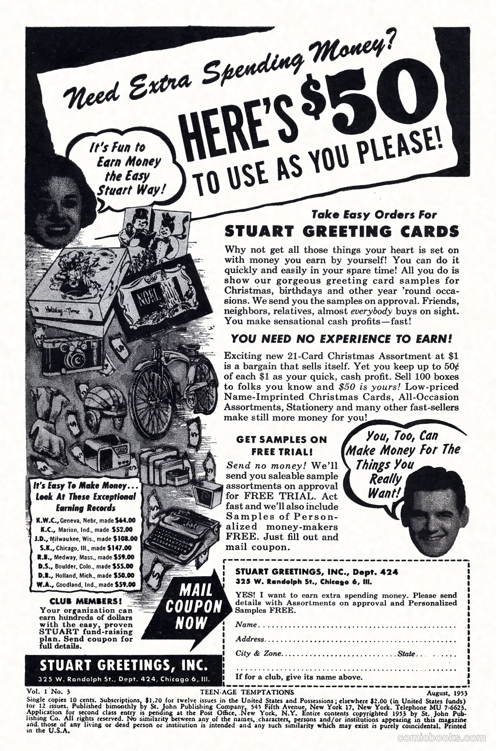 Teen-Age Temptations #3 (1953) — page 2 of 36