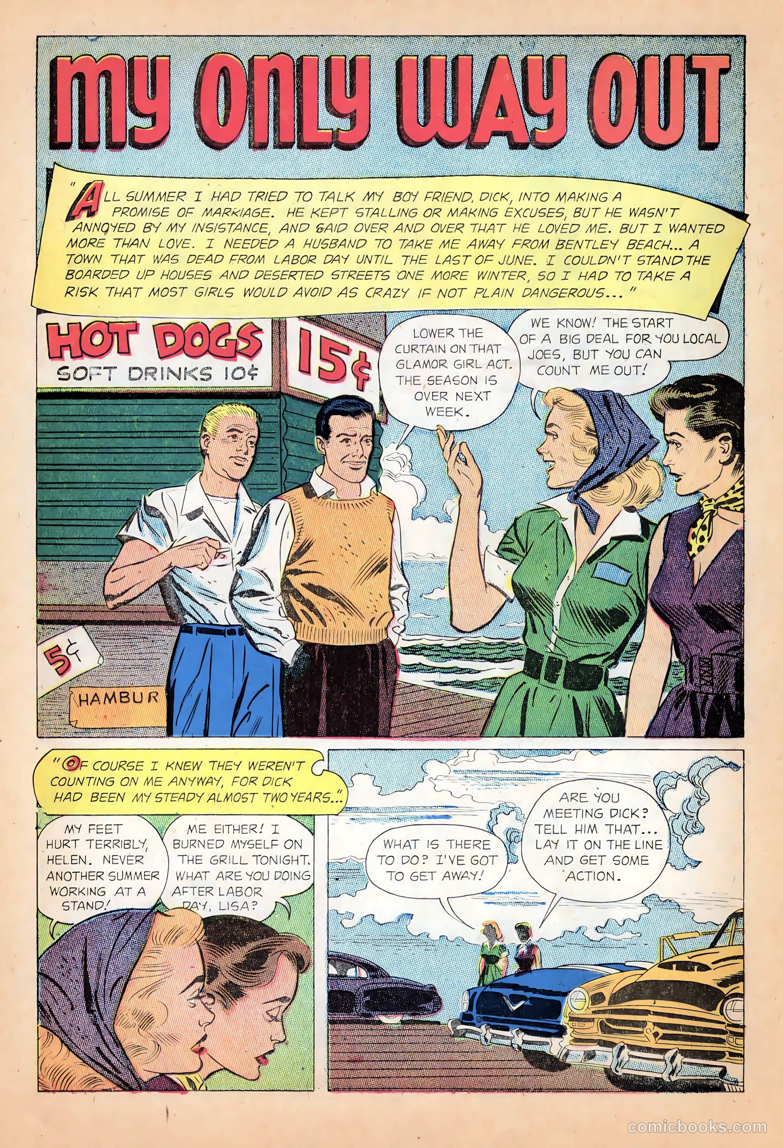 Teen-Age Temptations #4 (1953) — page 20 of 36