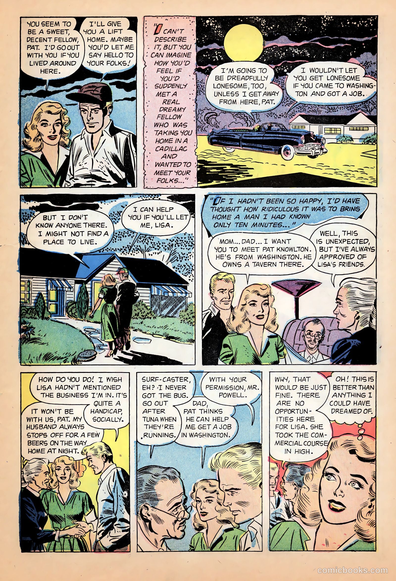 Teen-Age Temptations #4 (1953) — page 23 of 36