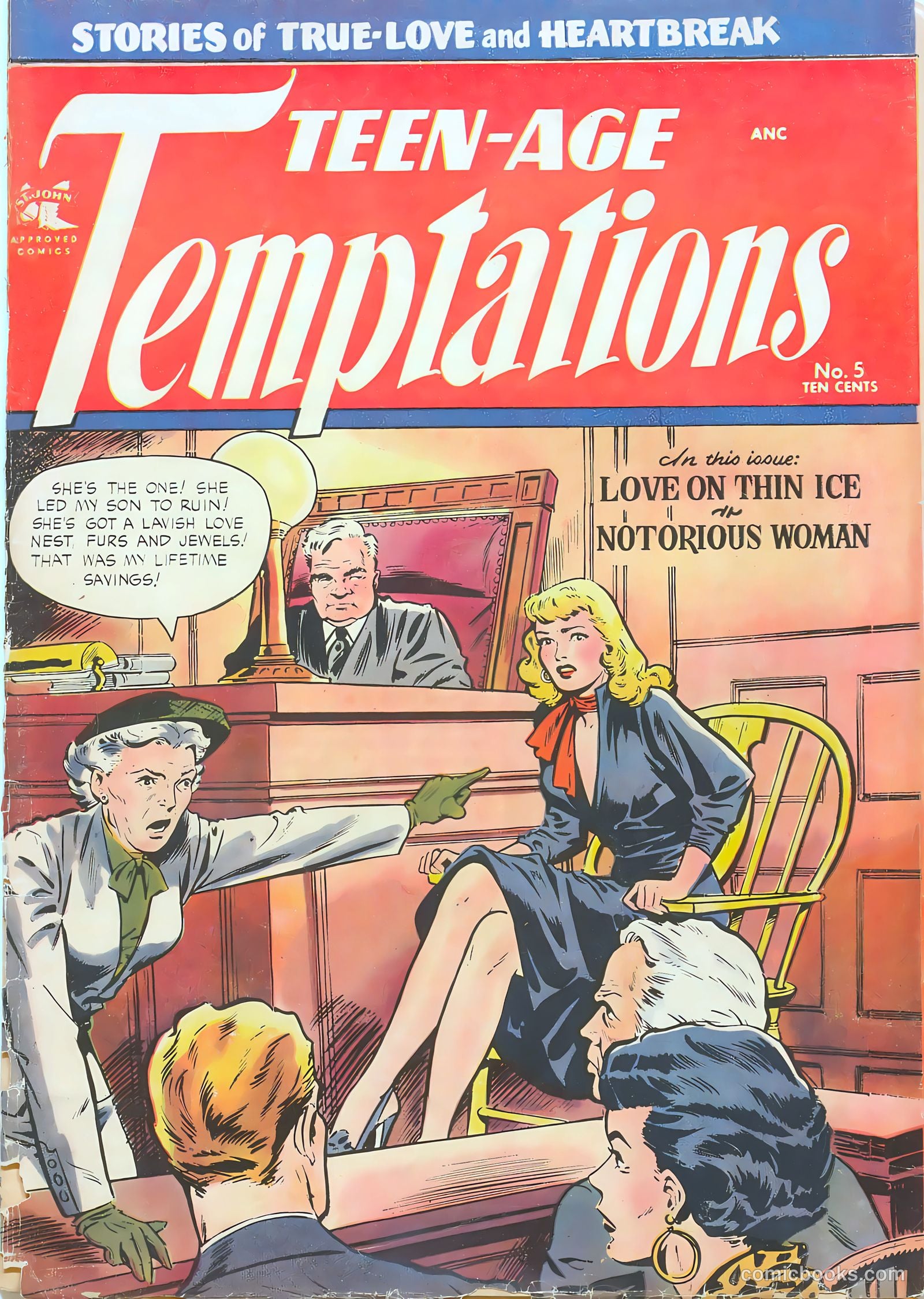 Teen-Age Temptations #5 cover