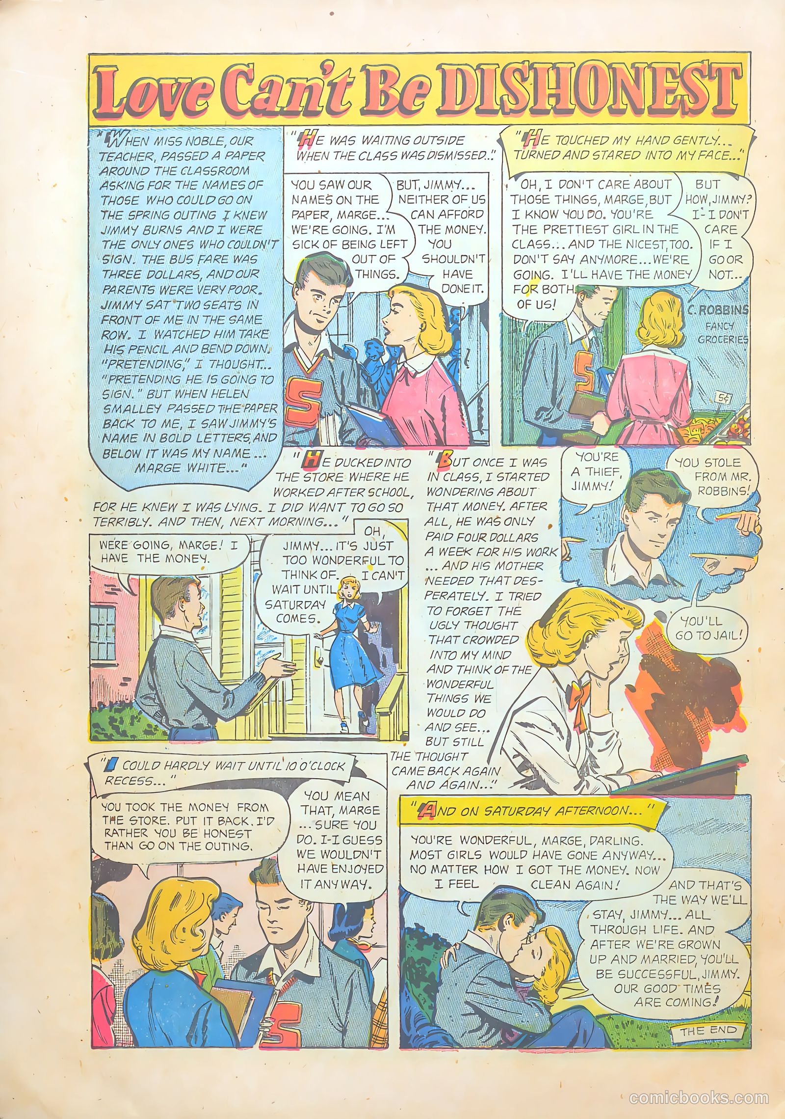 Teen-Age Temptations #5 (1953) — page 22 of 36