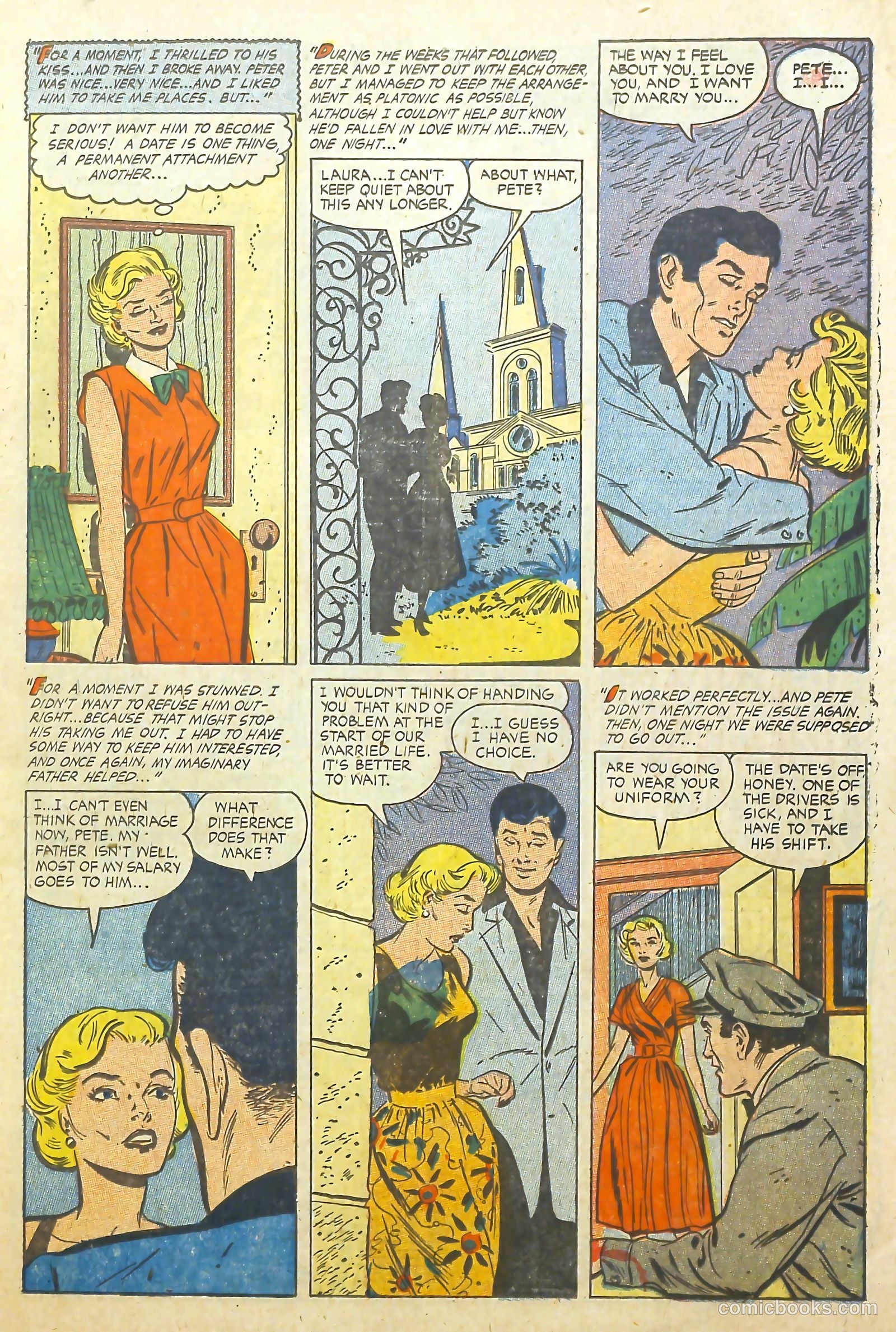 Teen-Age Temptations #6 (1954) — page 19 of 36