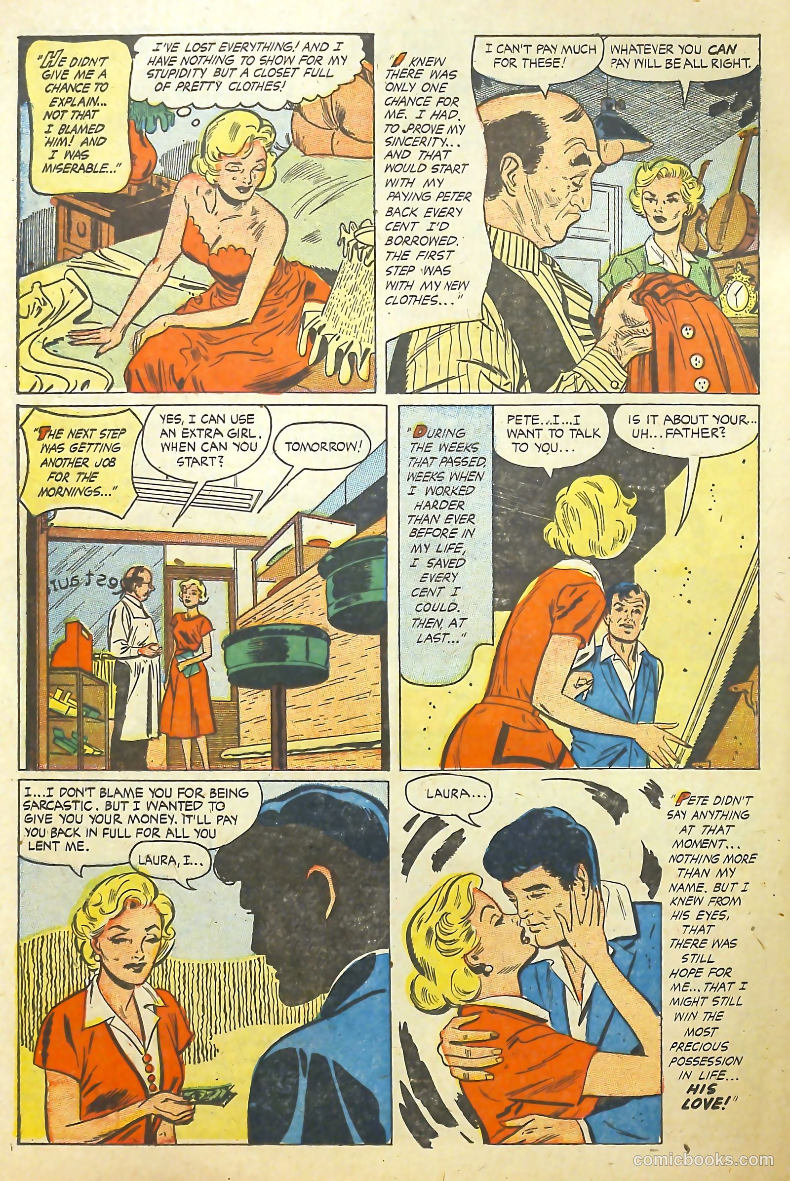 Teen-Age Temptations #6 (1954) — page 24 of 36