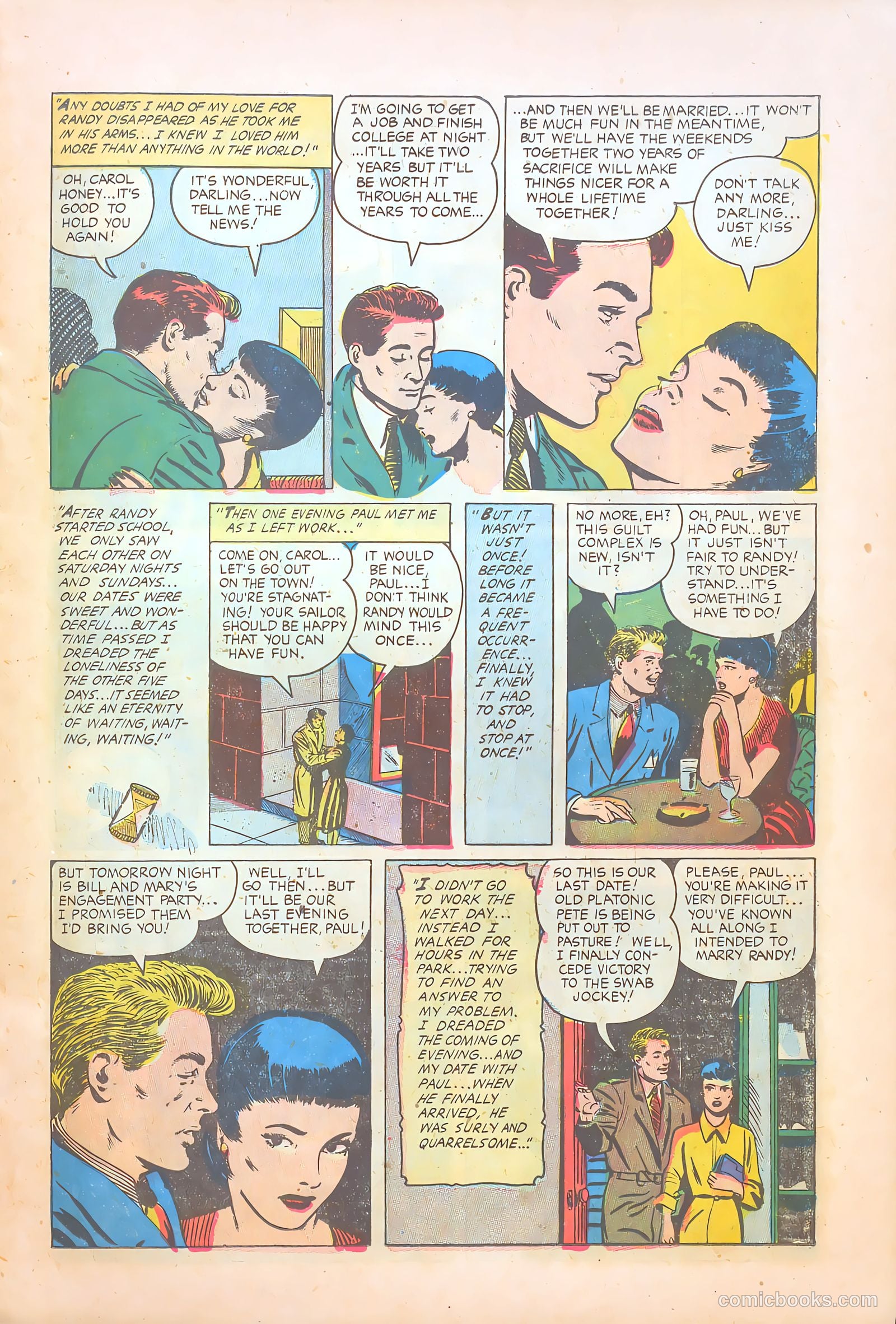 Teen-Age Temptations #7 (1954) — page 15 of 36