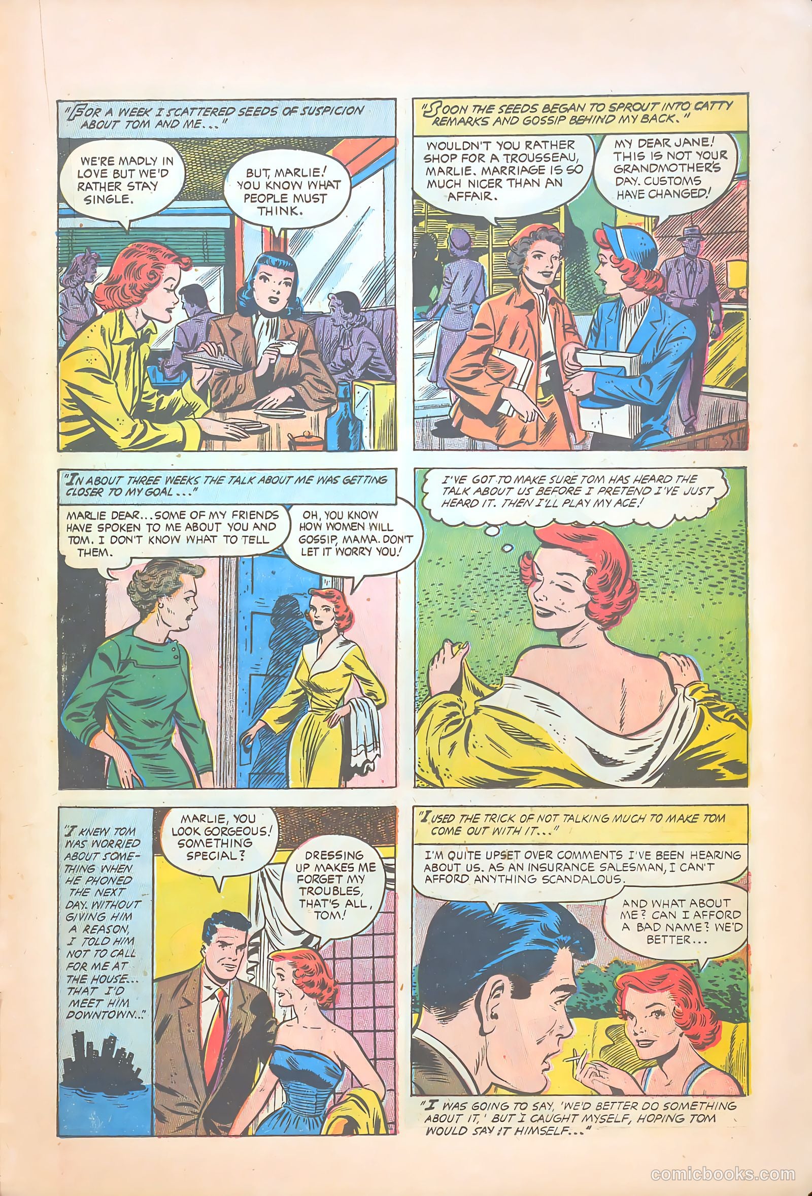 Teen-Age Temptations #7 (1954) — page 21 of 36
