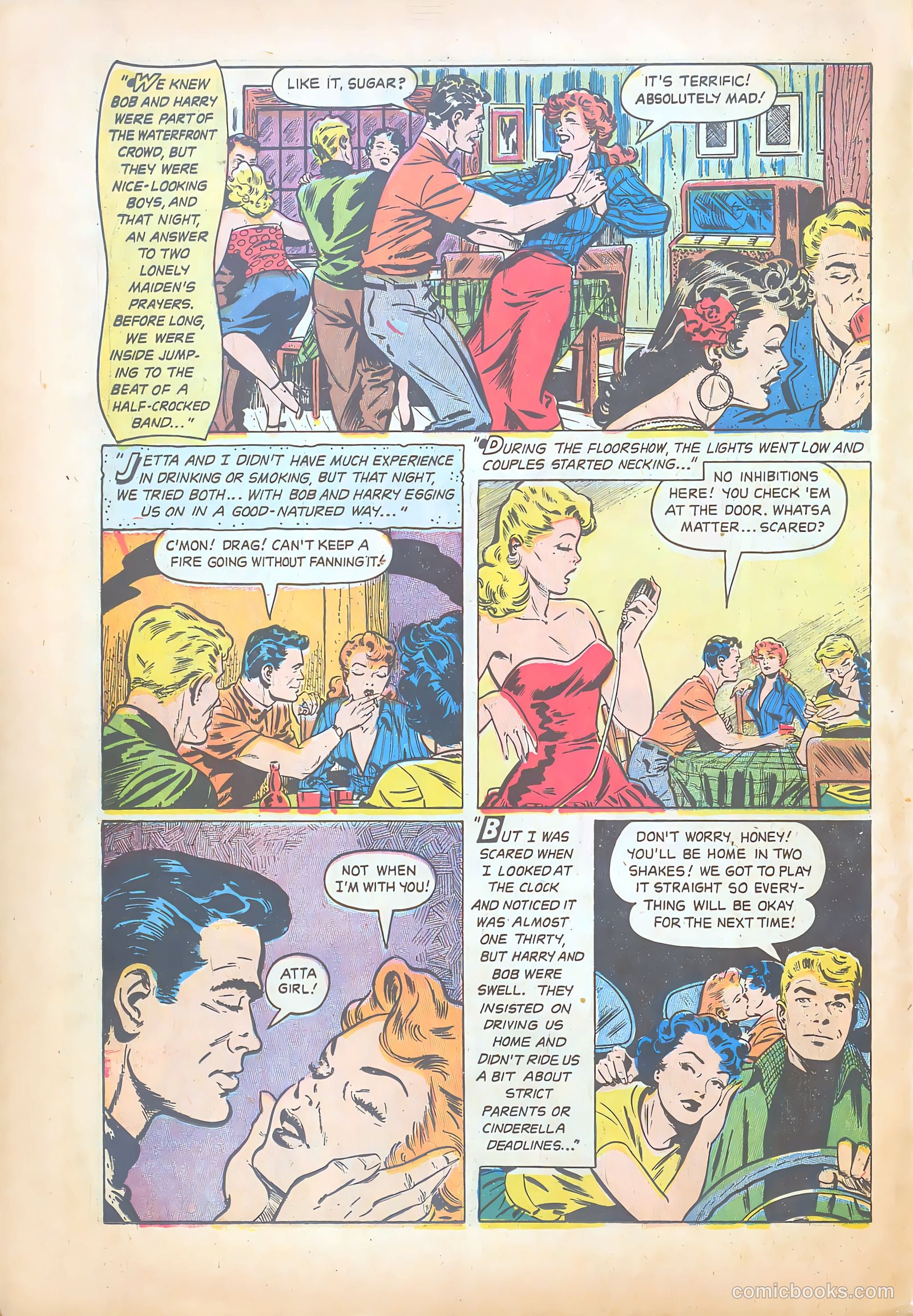 Teen-Age Temptations #8 (1954) — page 18 of 36