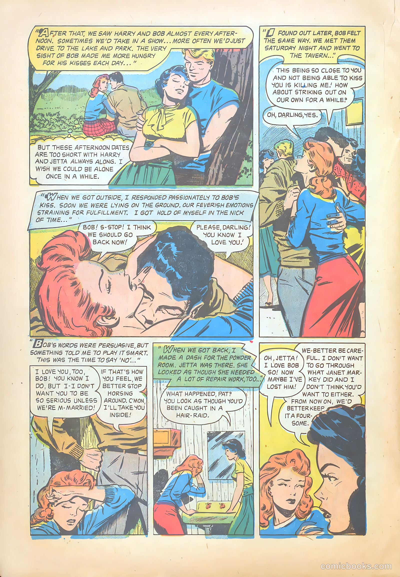 Teen-Age Temptations #8 (1954) — page 20 of 36