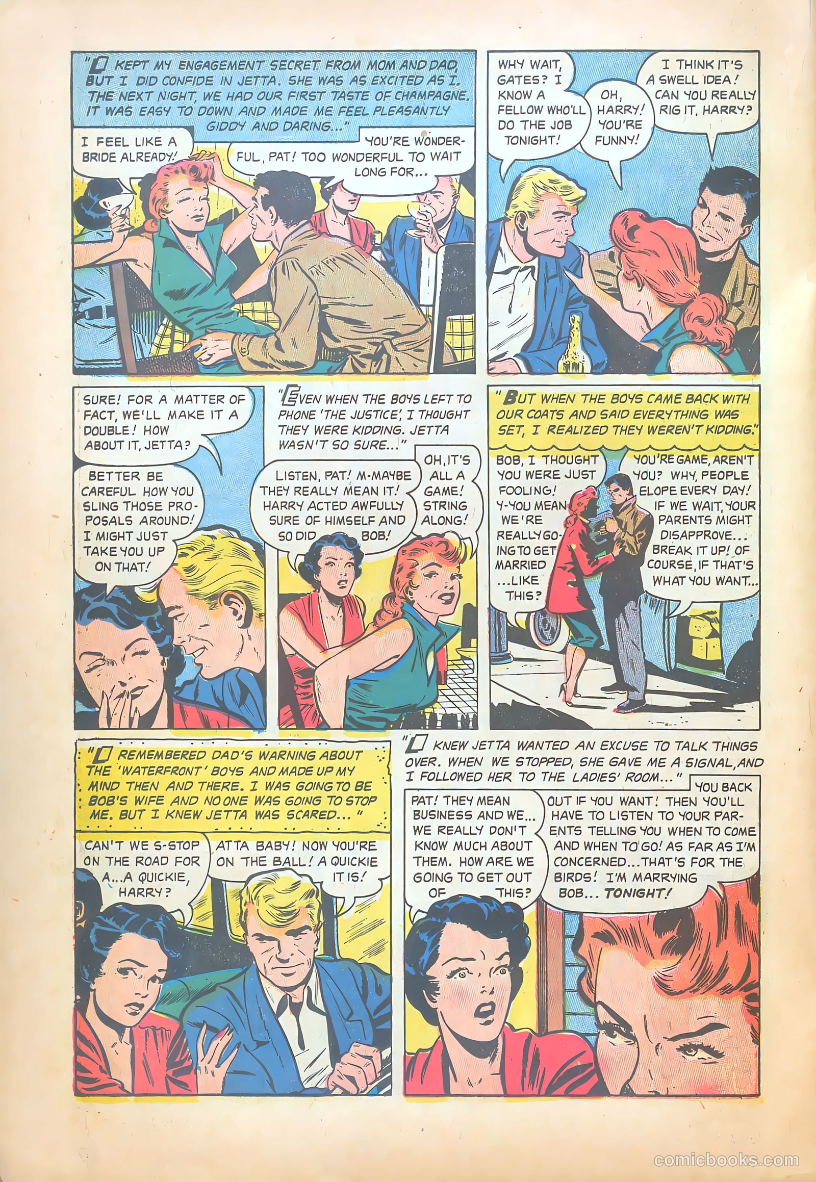Teen-Age Temptations #8 (1954) — page 22 of 36