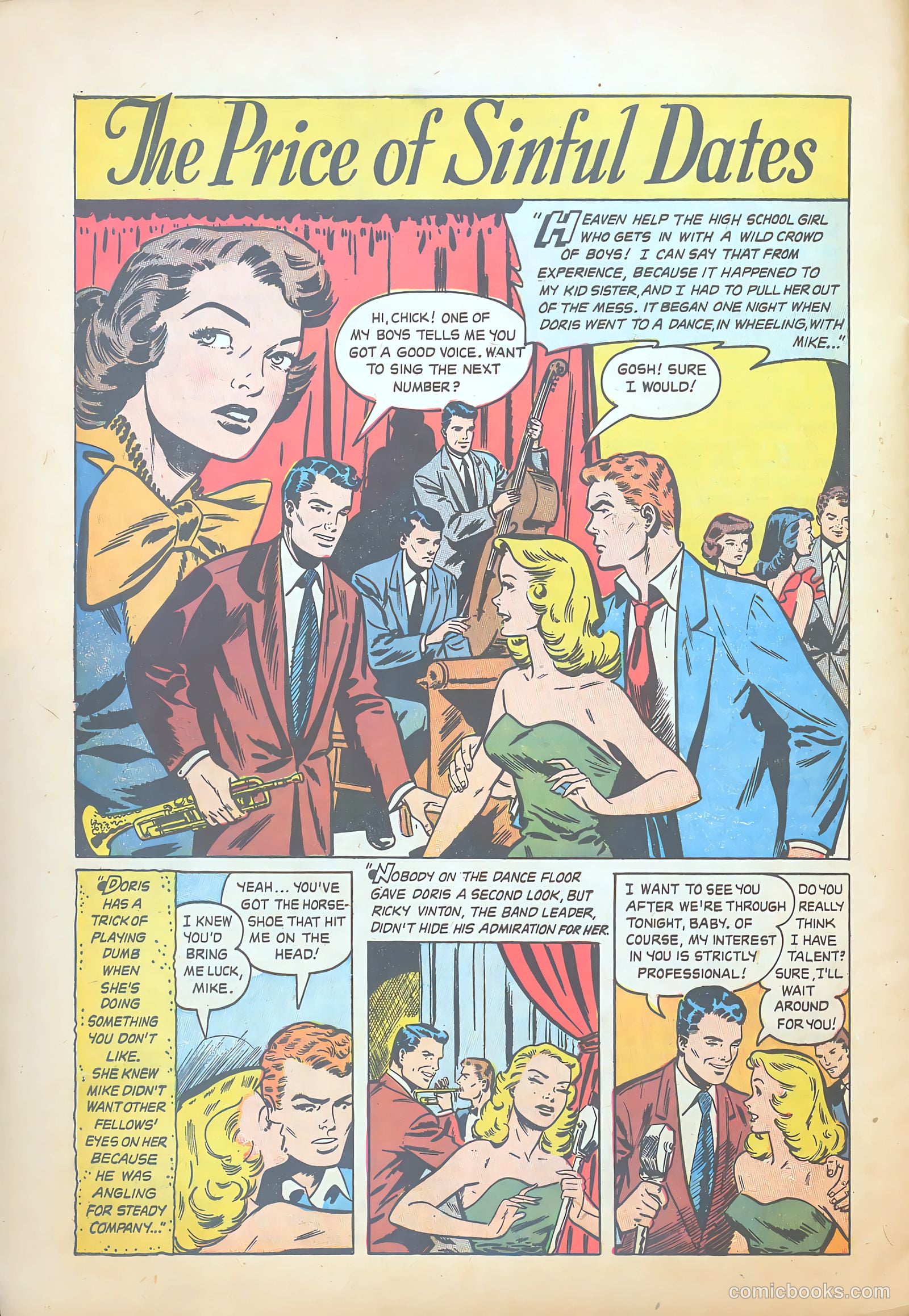 Teen-Age Temptations #8 (1954) — page 28 of 36
