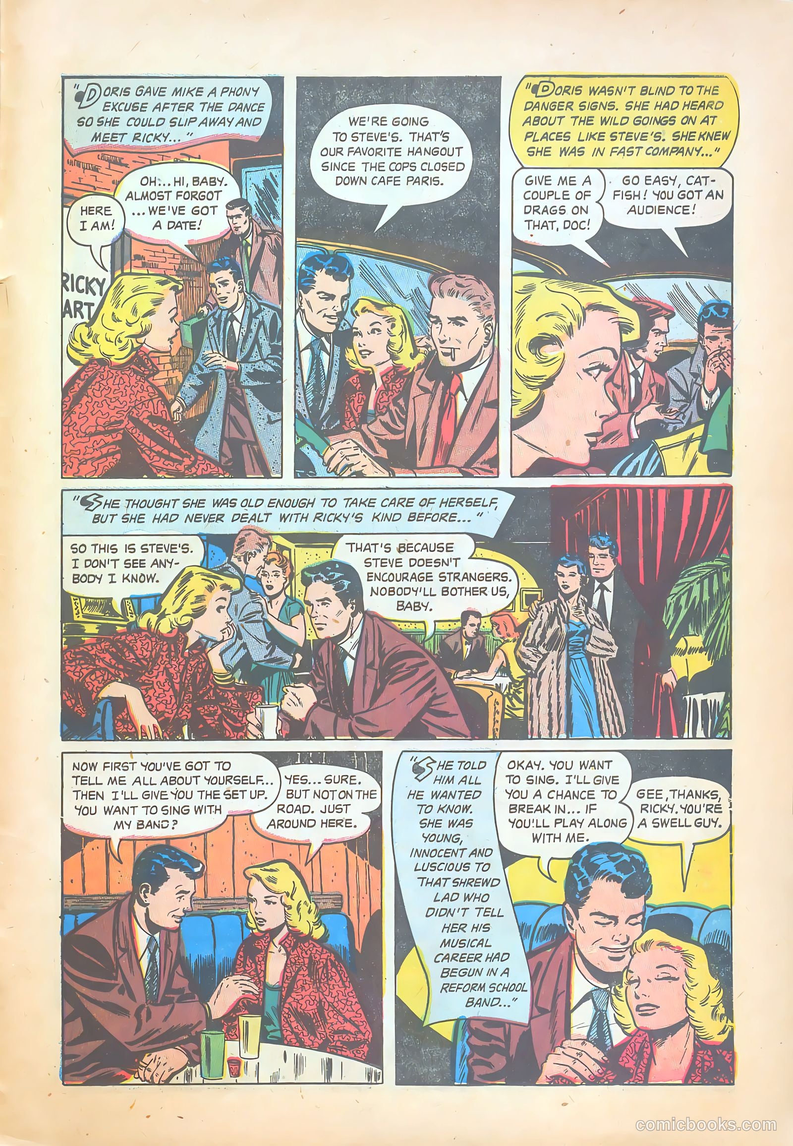 Teen-Age Temptations #8 (1954) — page 29 of 36