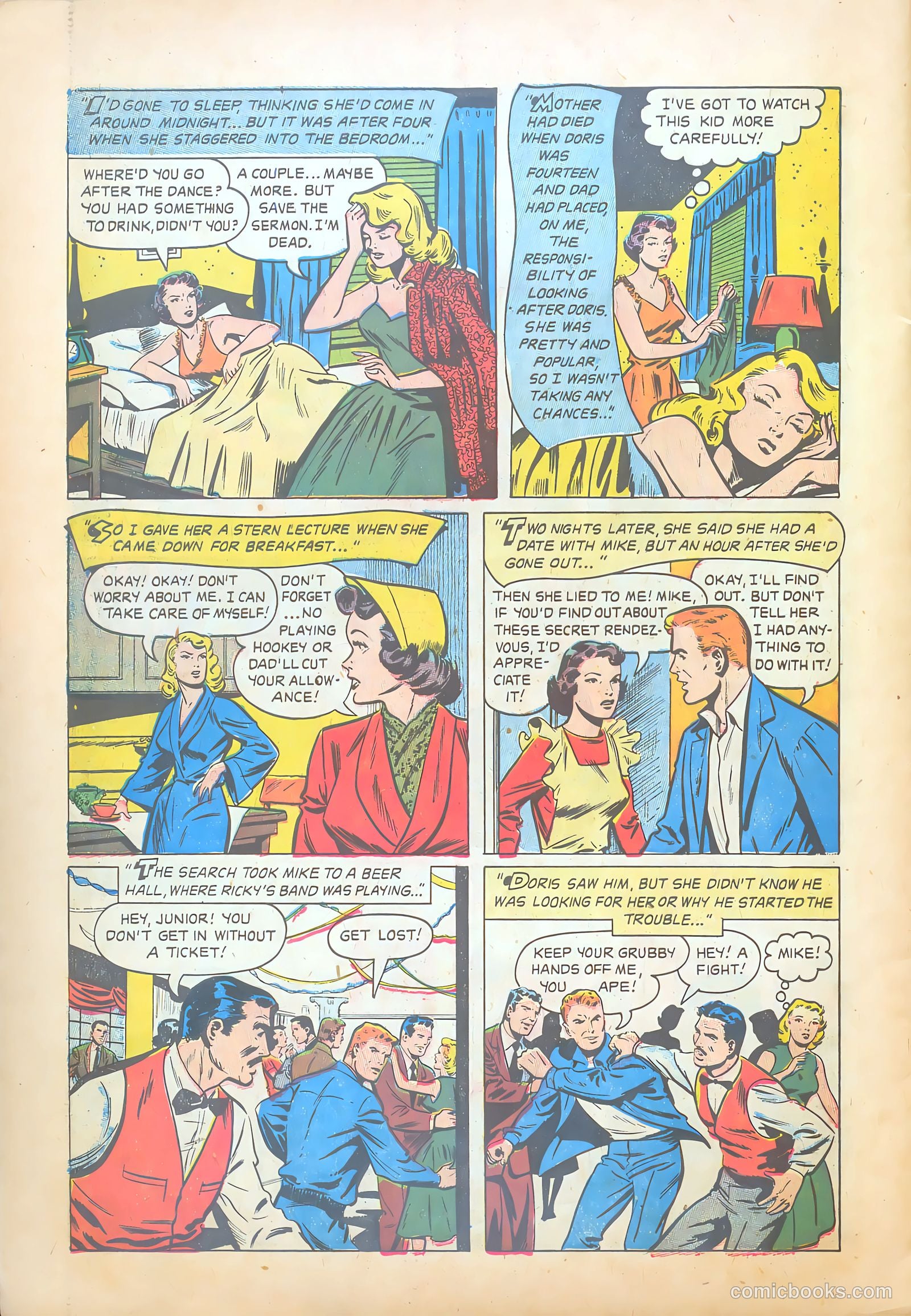 Teen-Age Temptations #8 (1954) — page 30 of 36