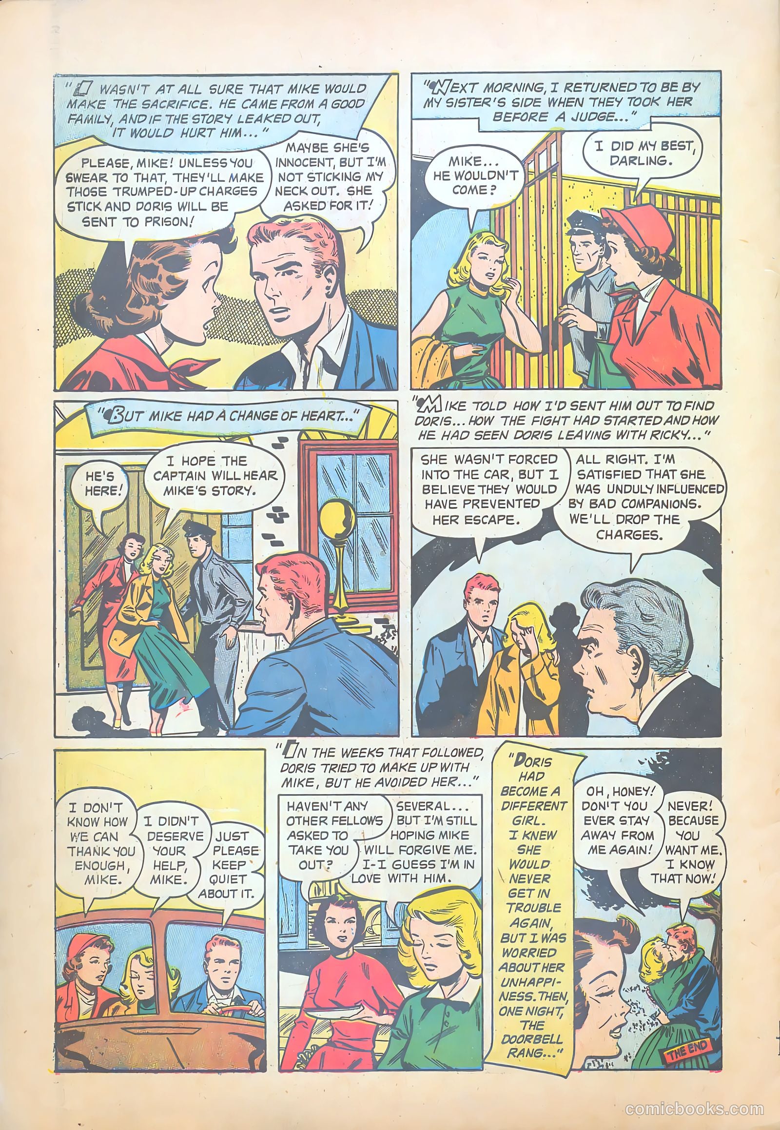 Teen-Age Temptations #8 (1954) — page 34 of 36