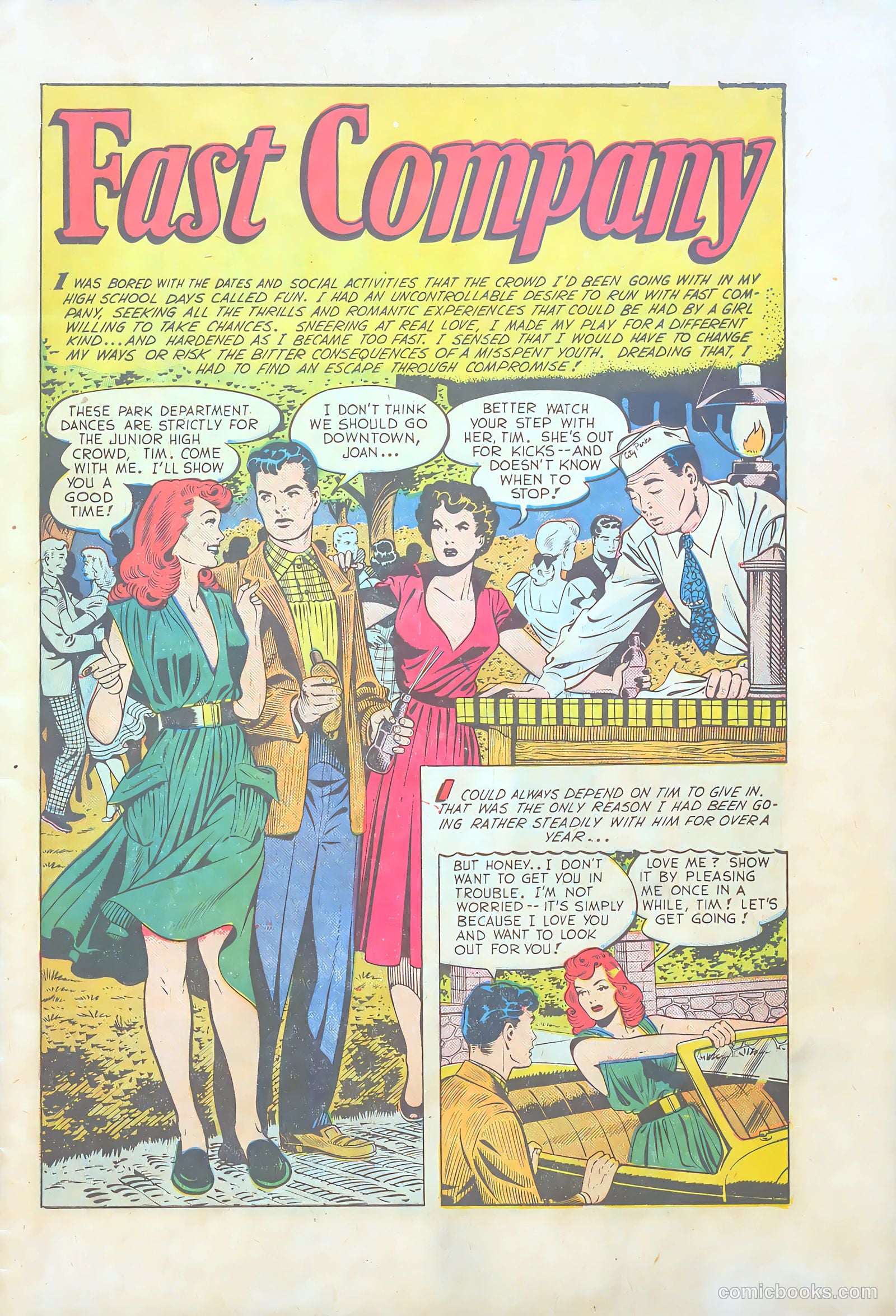 Teen-Age Temptations #9 (1954) — page 3 of 36