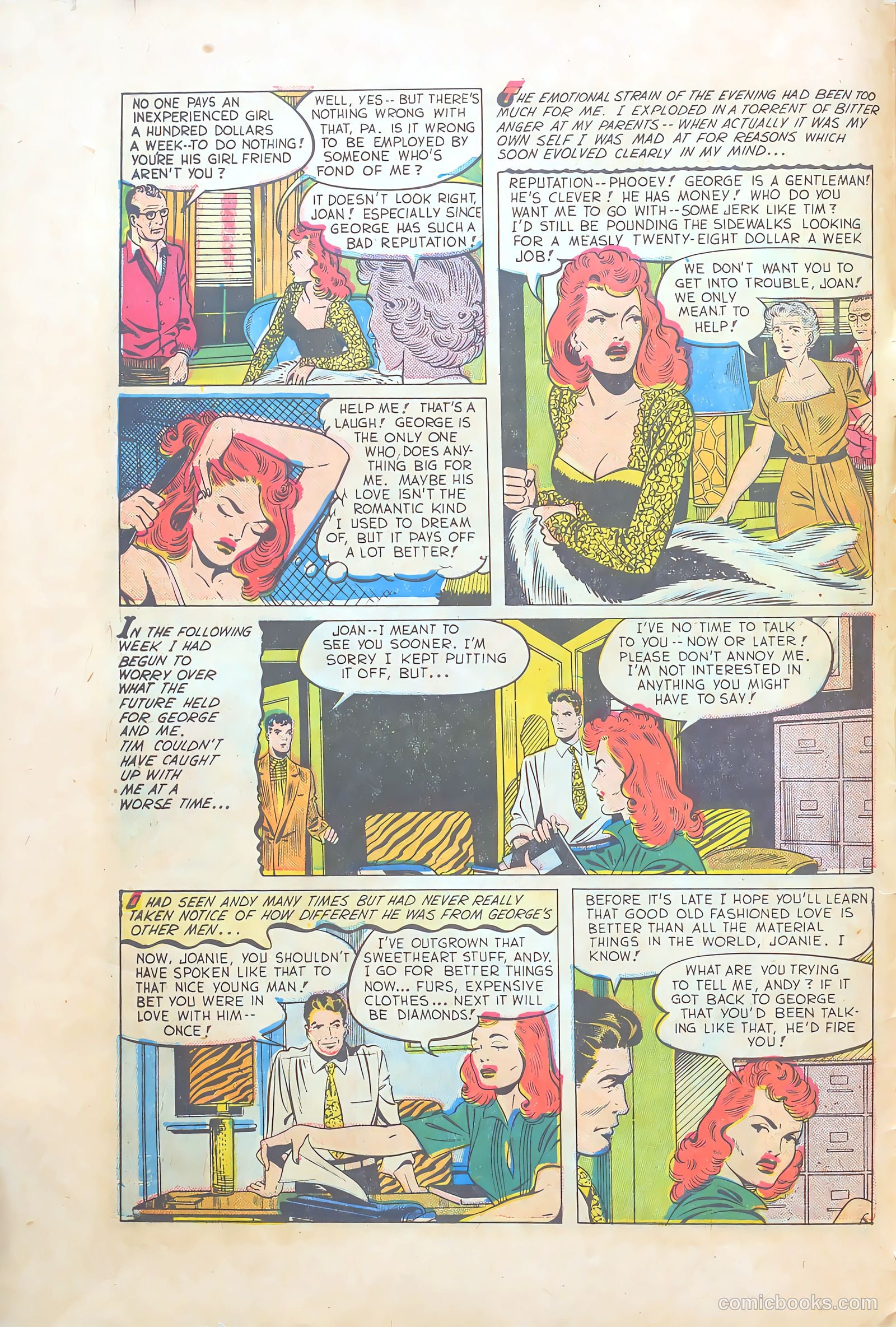 Teen-Age Temptations #9 (1954) — page 8 of 36