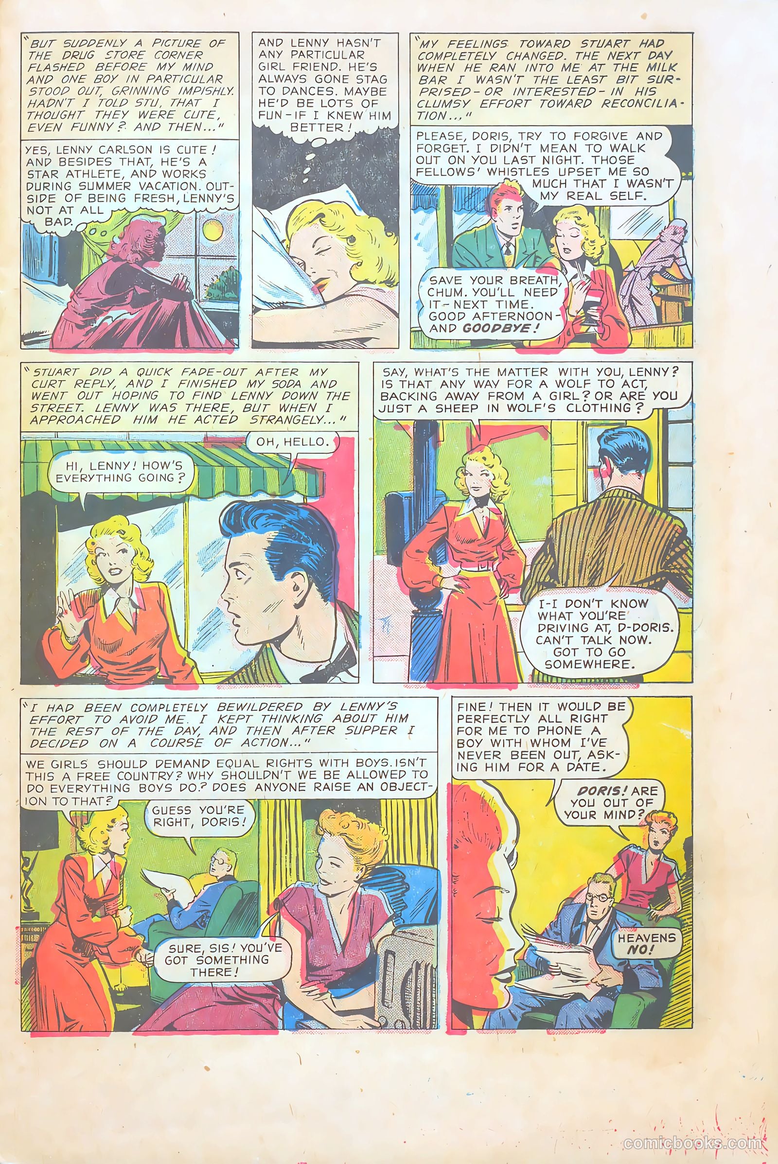 Teen-Age Temptations #9 (1954) — page 13 of 36