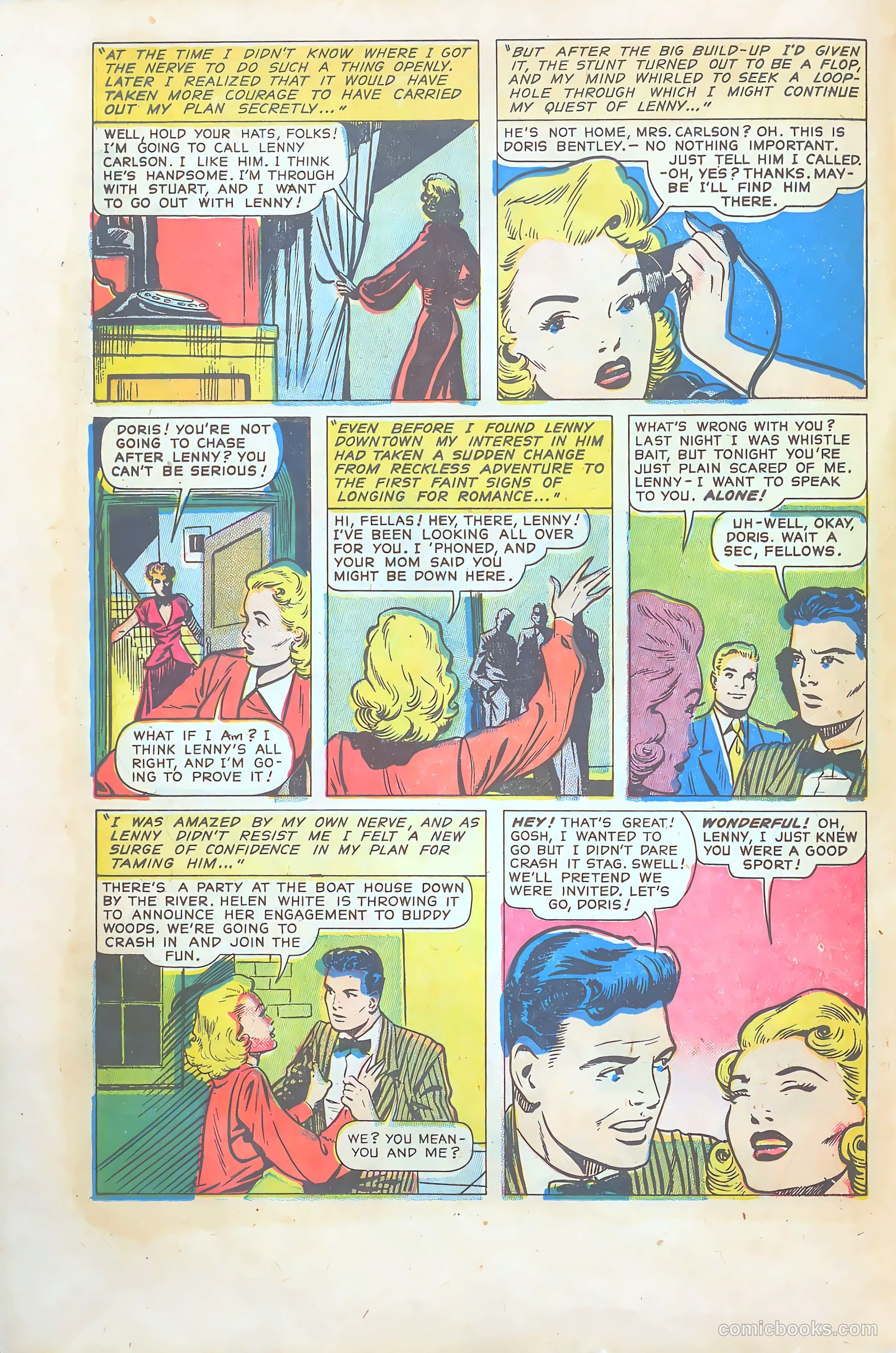 Teen-Age Temptations #9 (1954) — page 14 of 36