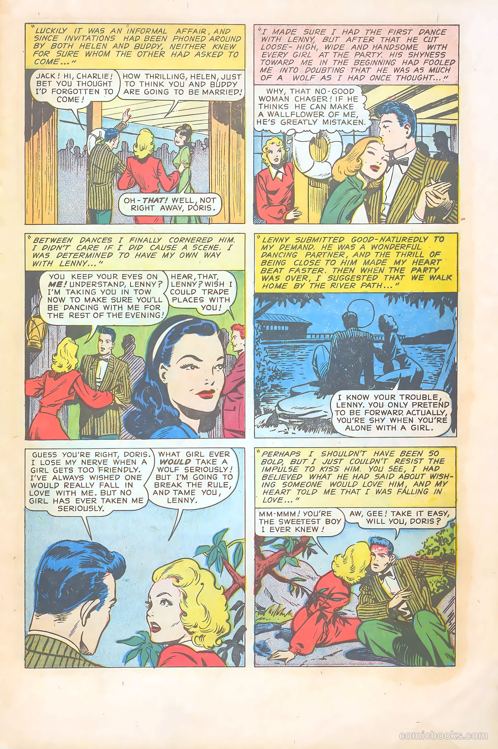 Teen-Age Temptations #9 (1954) — page 15 of 36