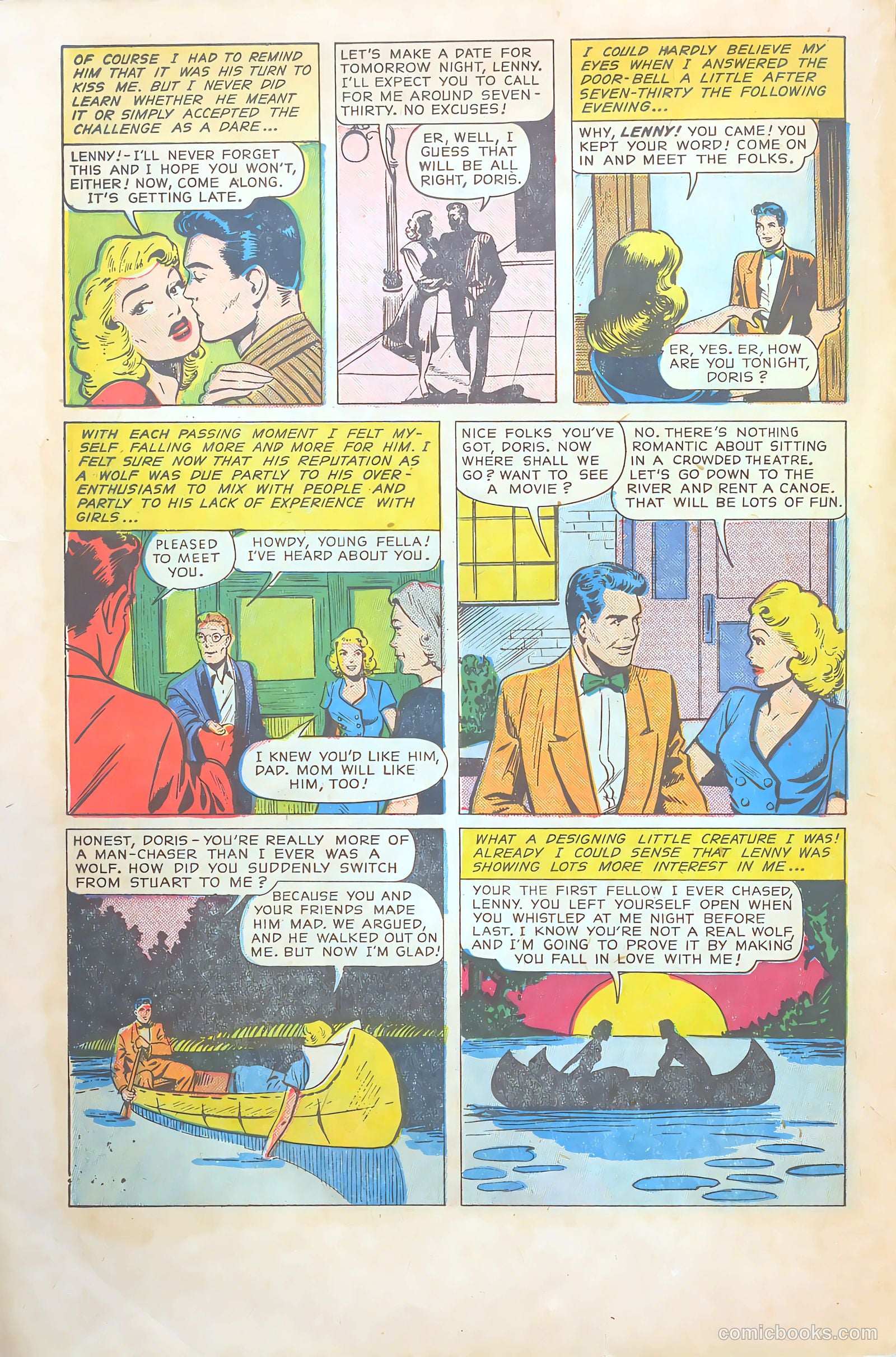 Teen-Age Temptations #9 (1954) — page 16 of 36