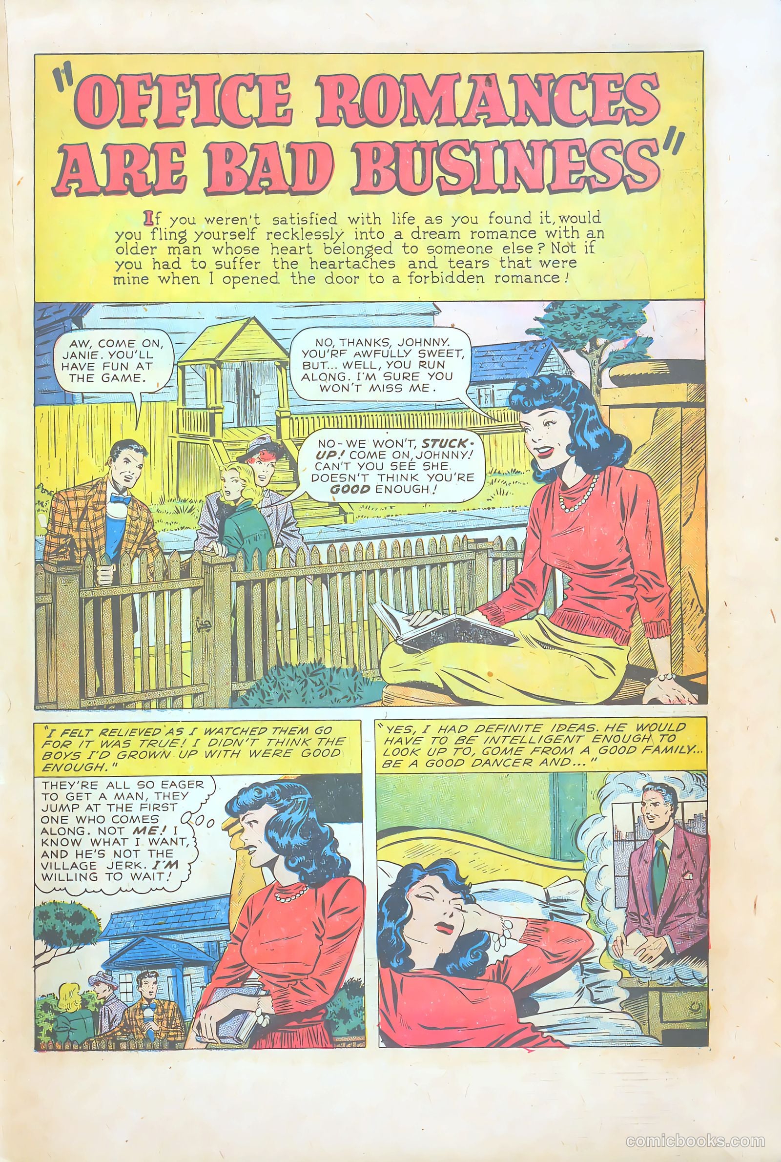 Teen-Age Temptations #9 (1954) — page 19 of 36